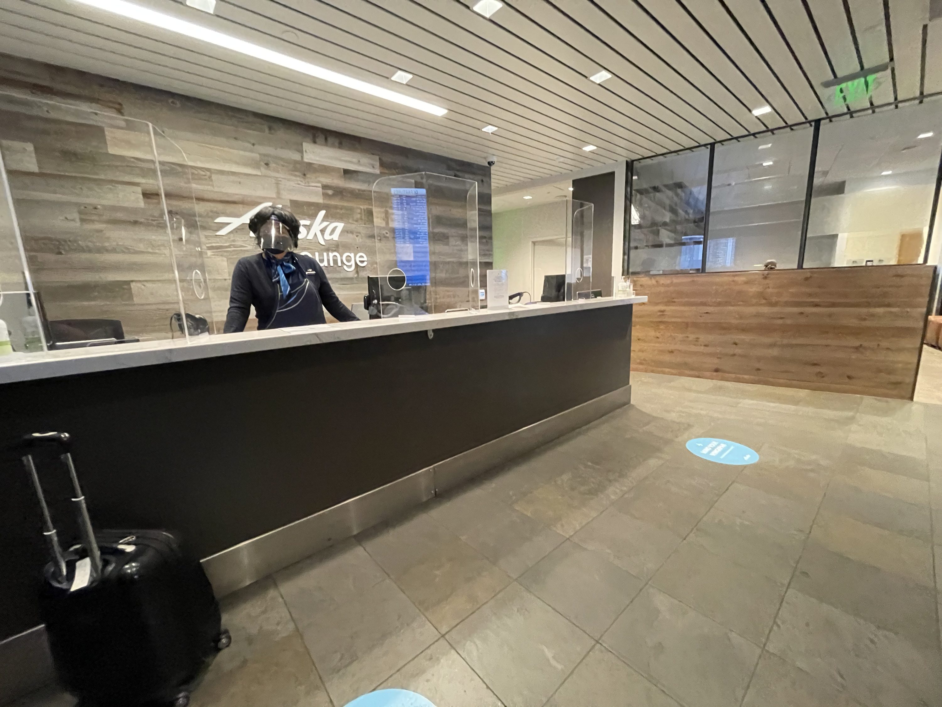 Alaska Airlines Boardroom Check In Desk