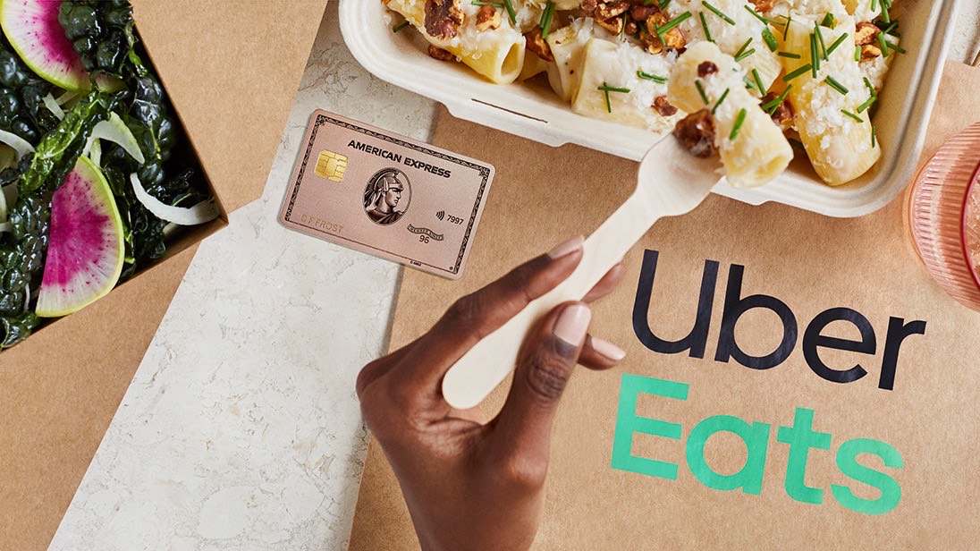 Amex Gold Card Rose Gold Uber Eats