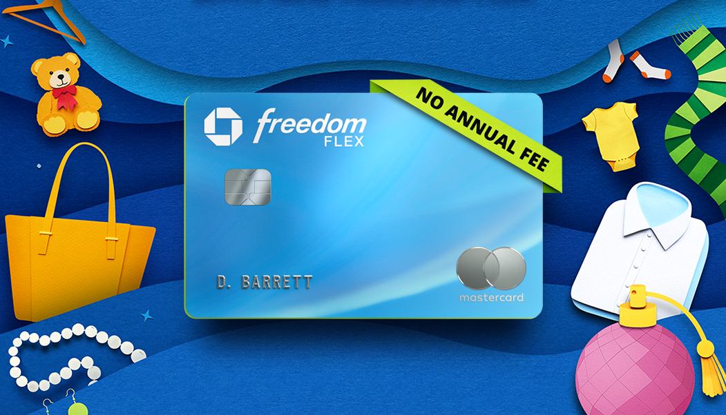 Freedom Flex card with shopping items