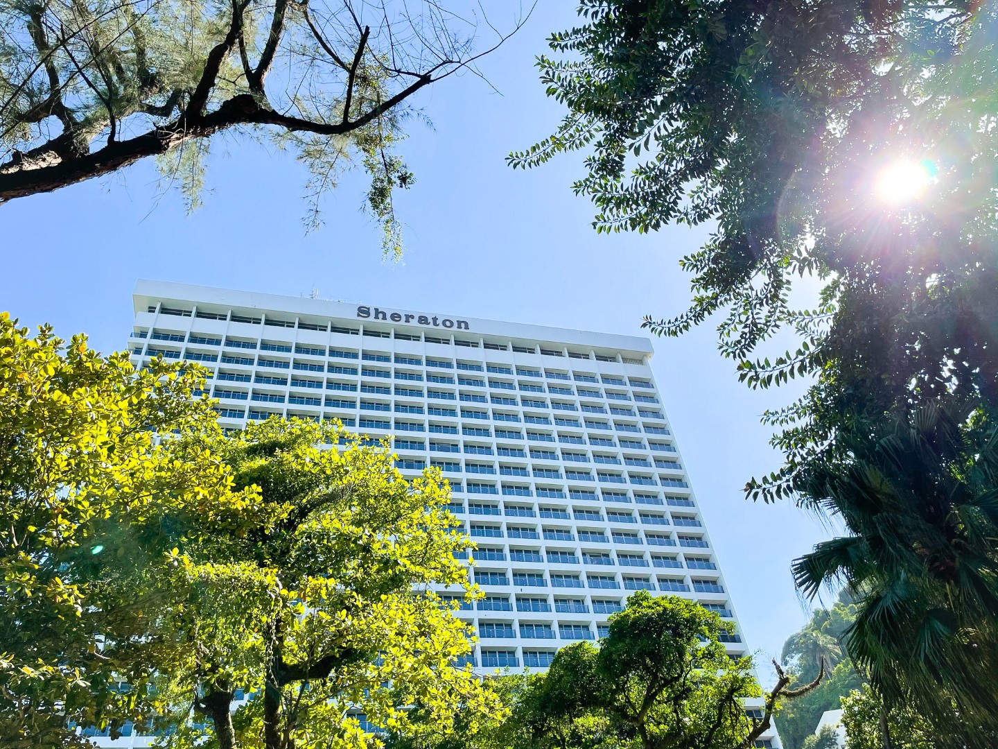 Sheraton Grand Rio de Janeiro building view from pool
