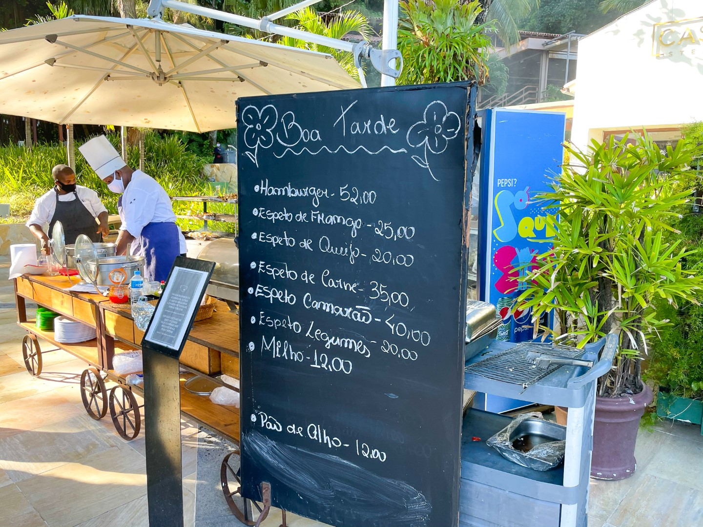Sheraton Grand Rio de Janeiro pool grill menu