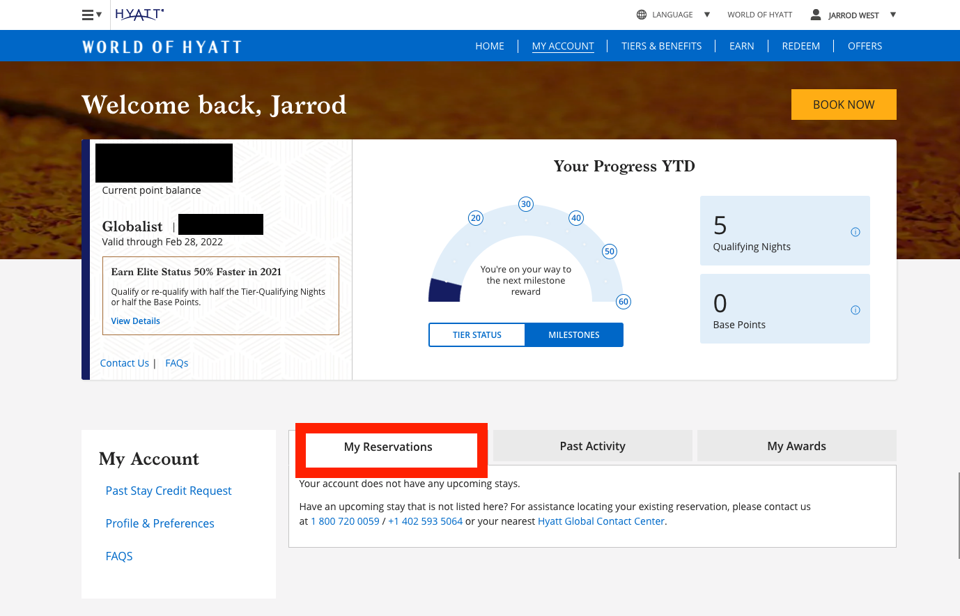 World of Hyatt Dashboard