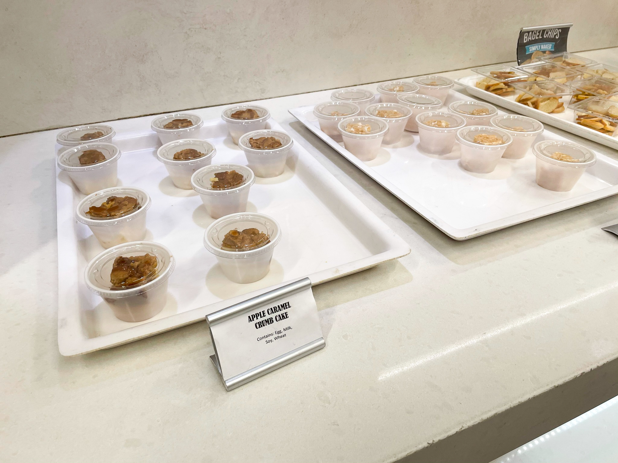 American Airlines Admirals Club at Orlando MCO junk food