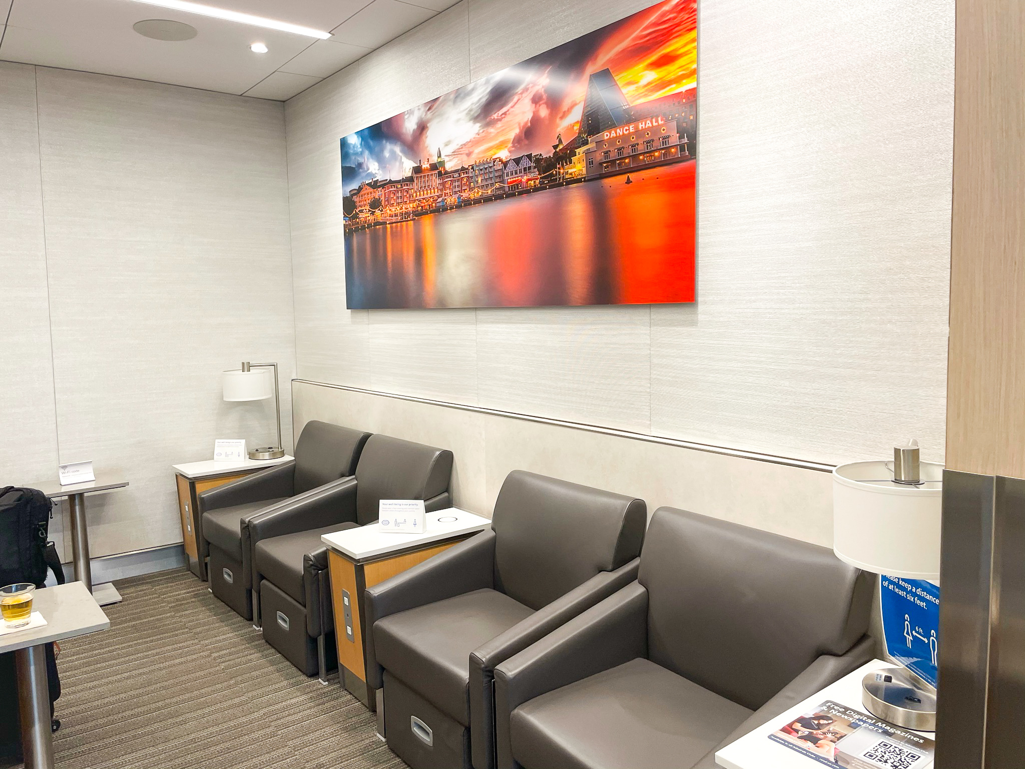 American Airlines Admirals Club at Orlando MCO quiet room