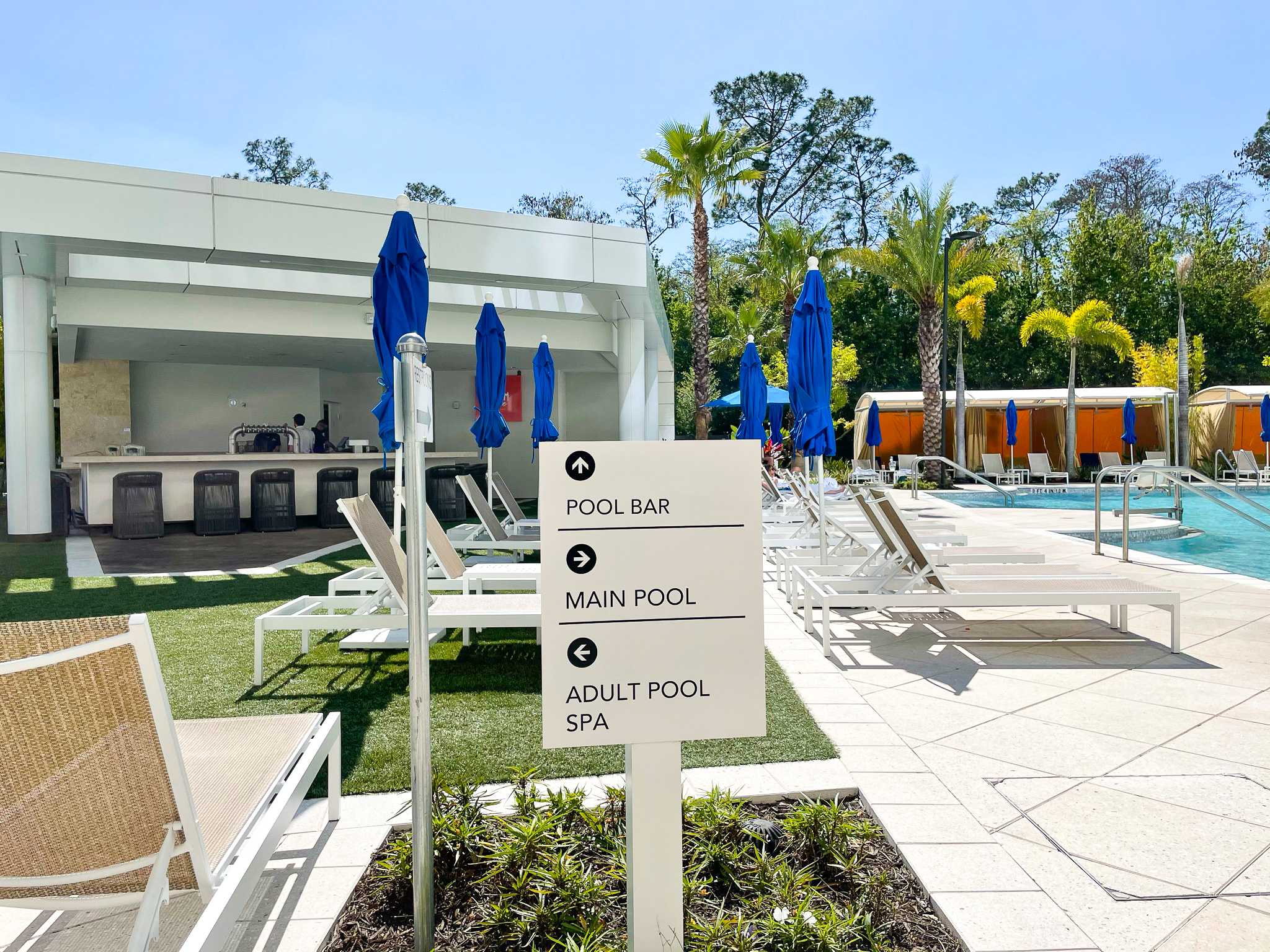 JW Marriott Bonnet Creek Orlando pool sign