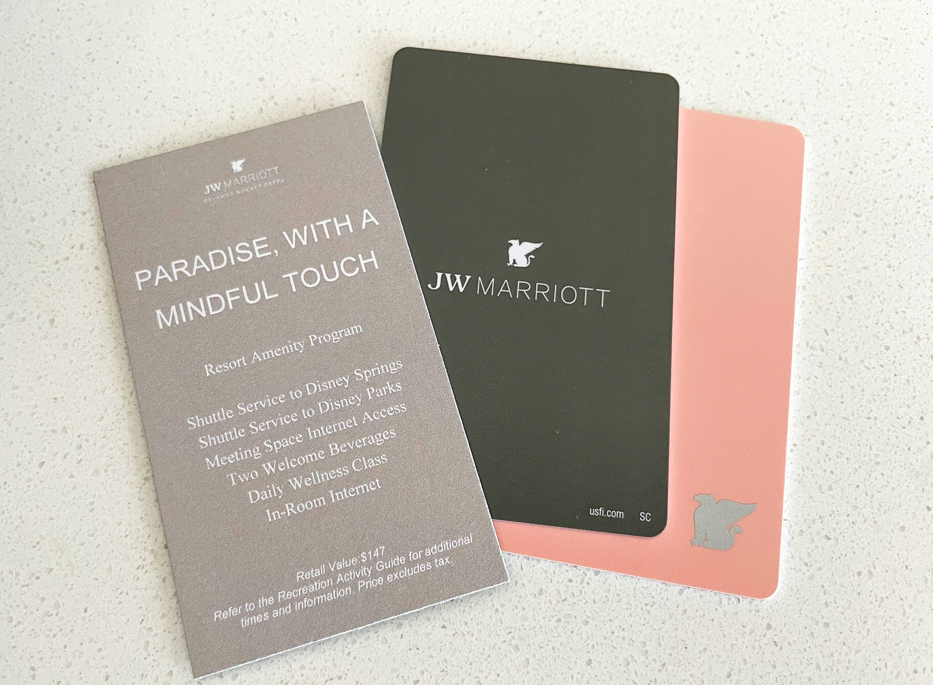 JW Marriott Bonnet Creek Orlando room keys