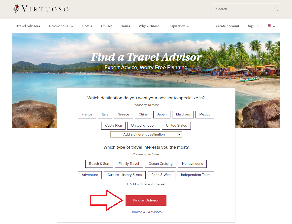 Virtuoso Travel Advisor