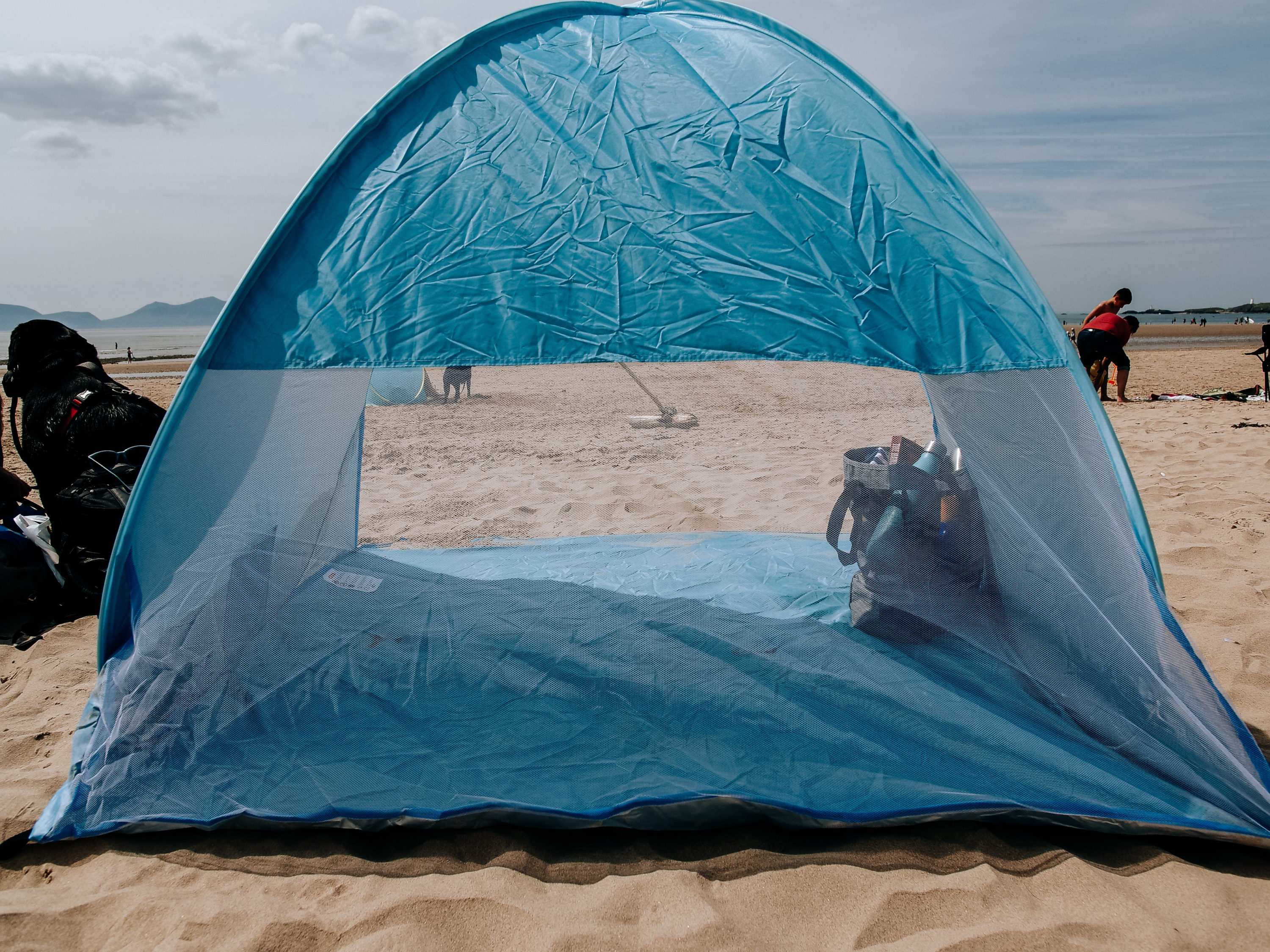 Beach tent sun protection
