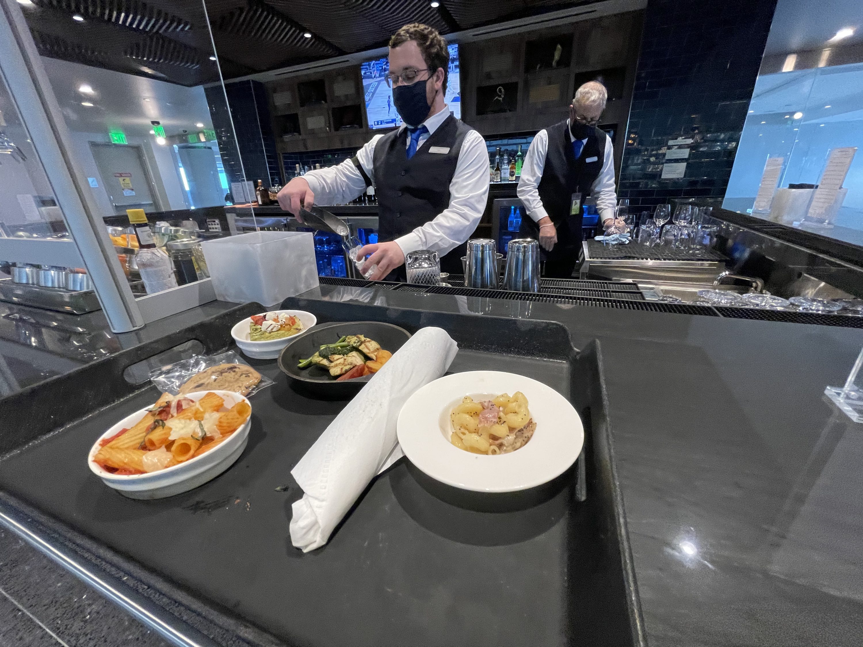 DEN Centurion Lounge Making Drink