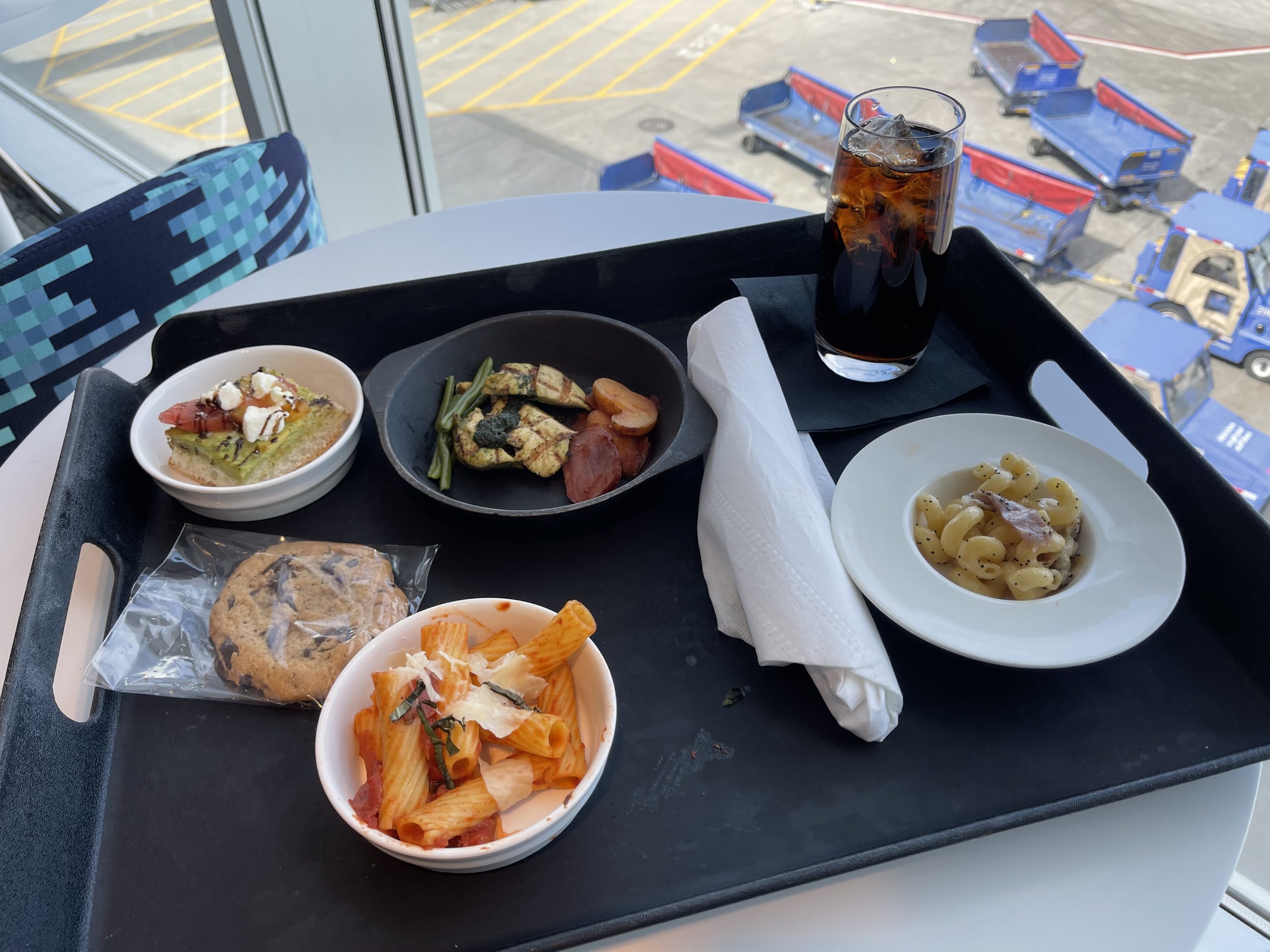 DEN Centurion Lounge Tray of Food