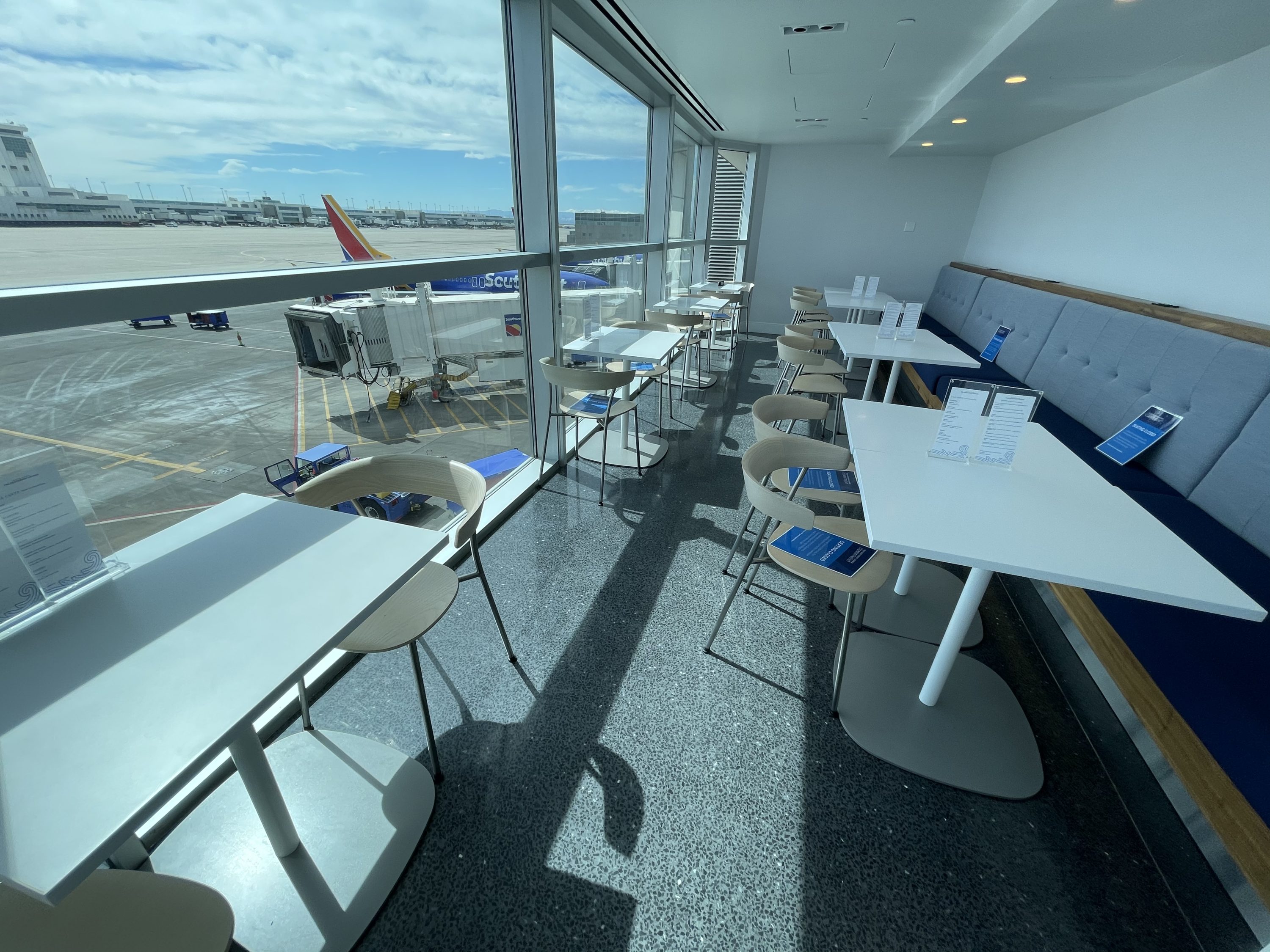 DEN Centurion Lounge Window Dining Seating