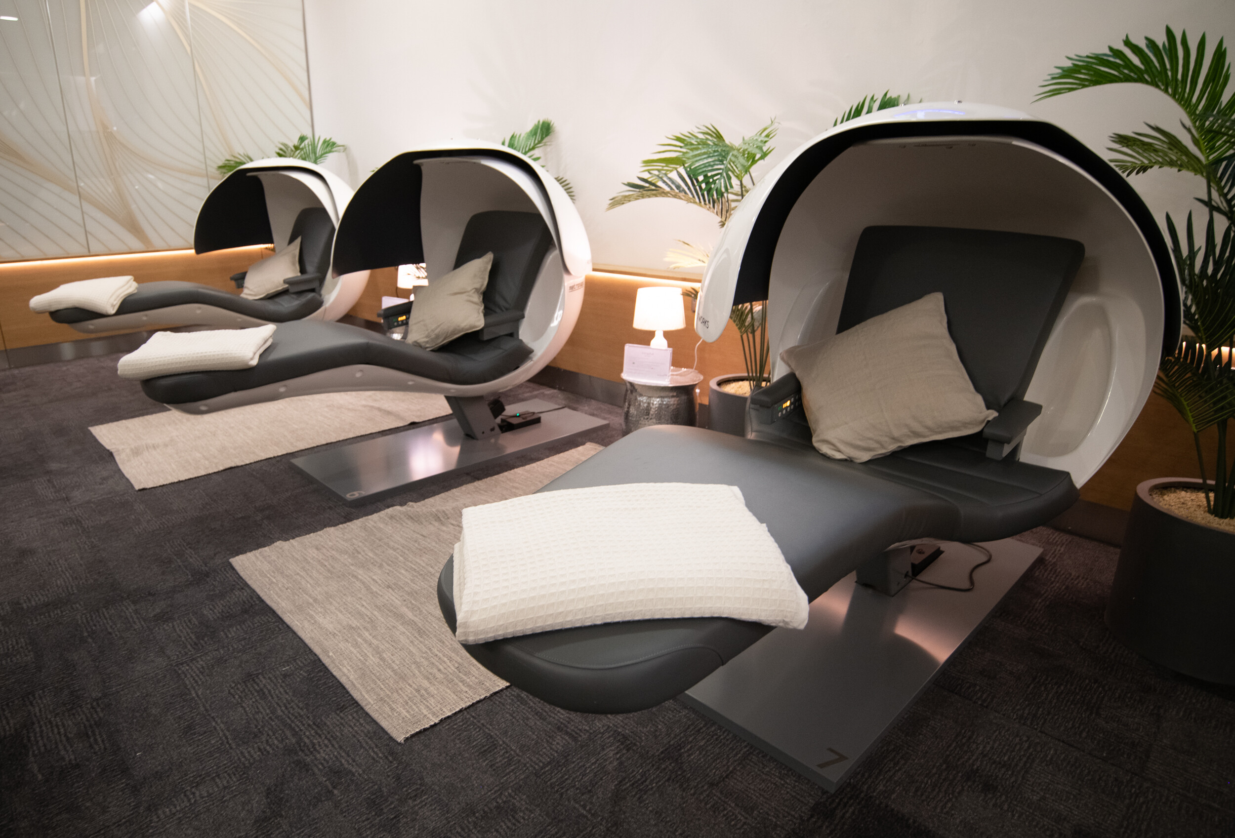 Forty Winks nap lounge British Airways First Lounge