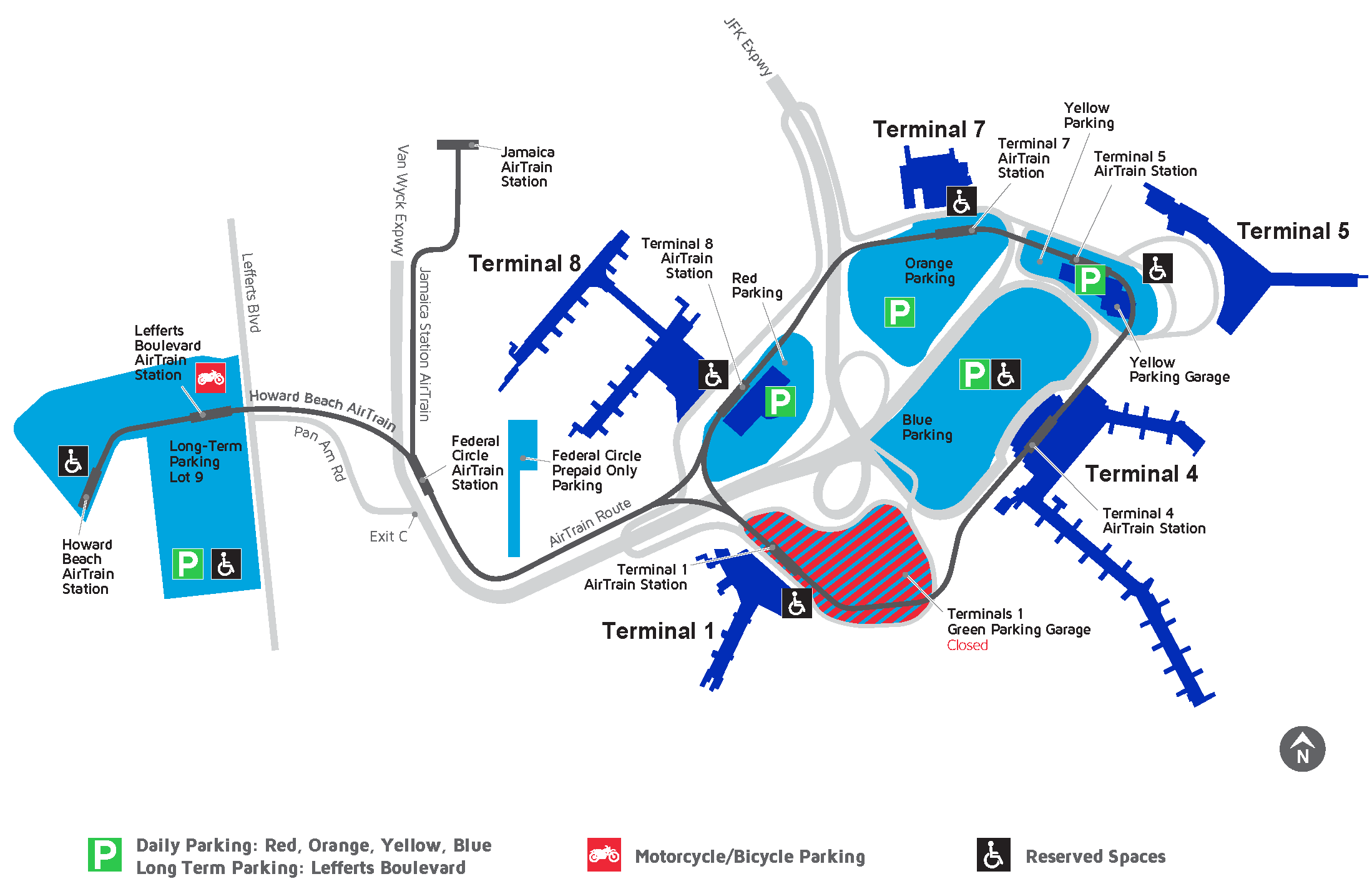 JFK airport map JFK airport map