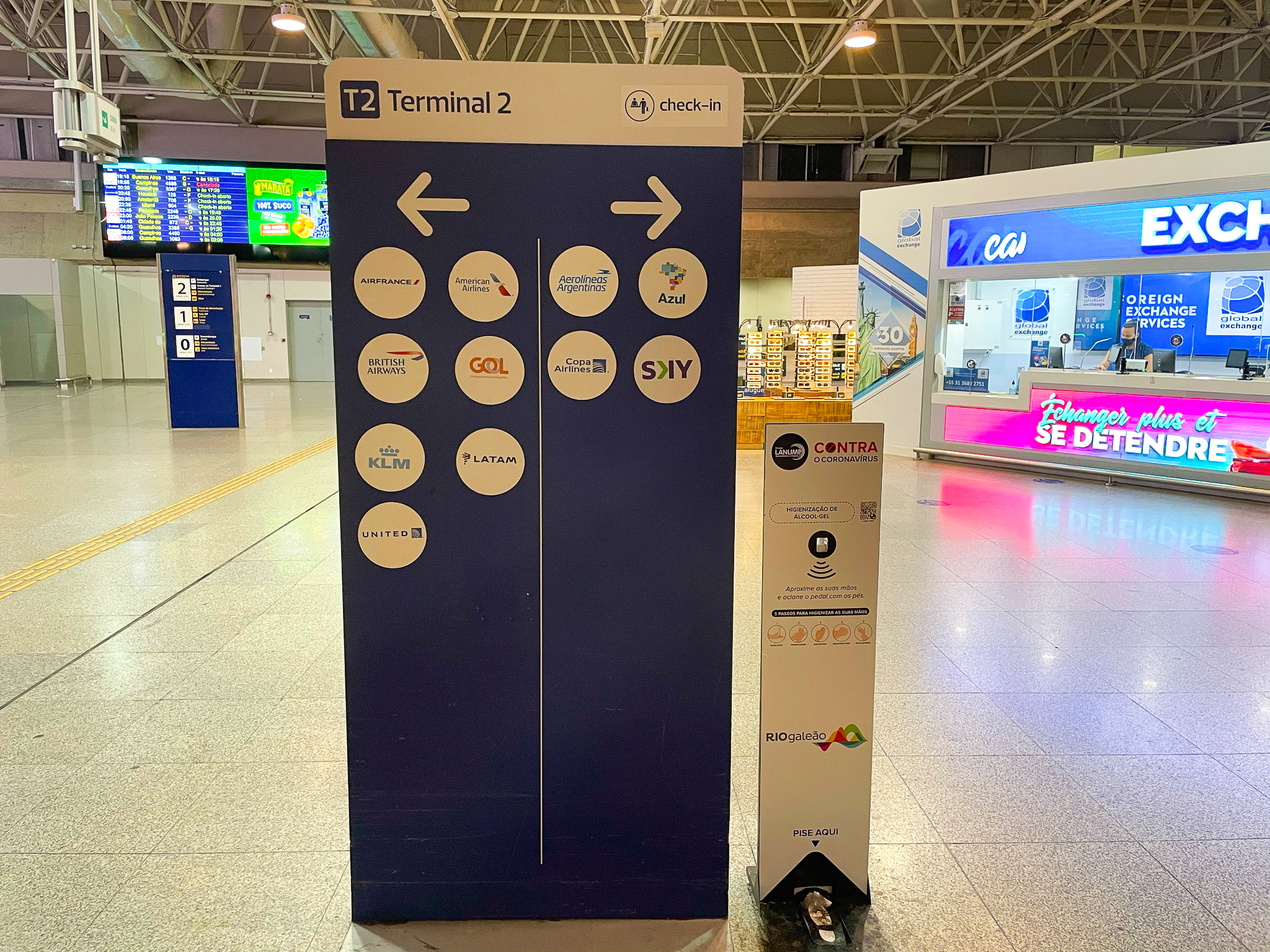 Rio de Janeiro GIG airport signage