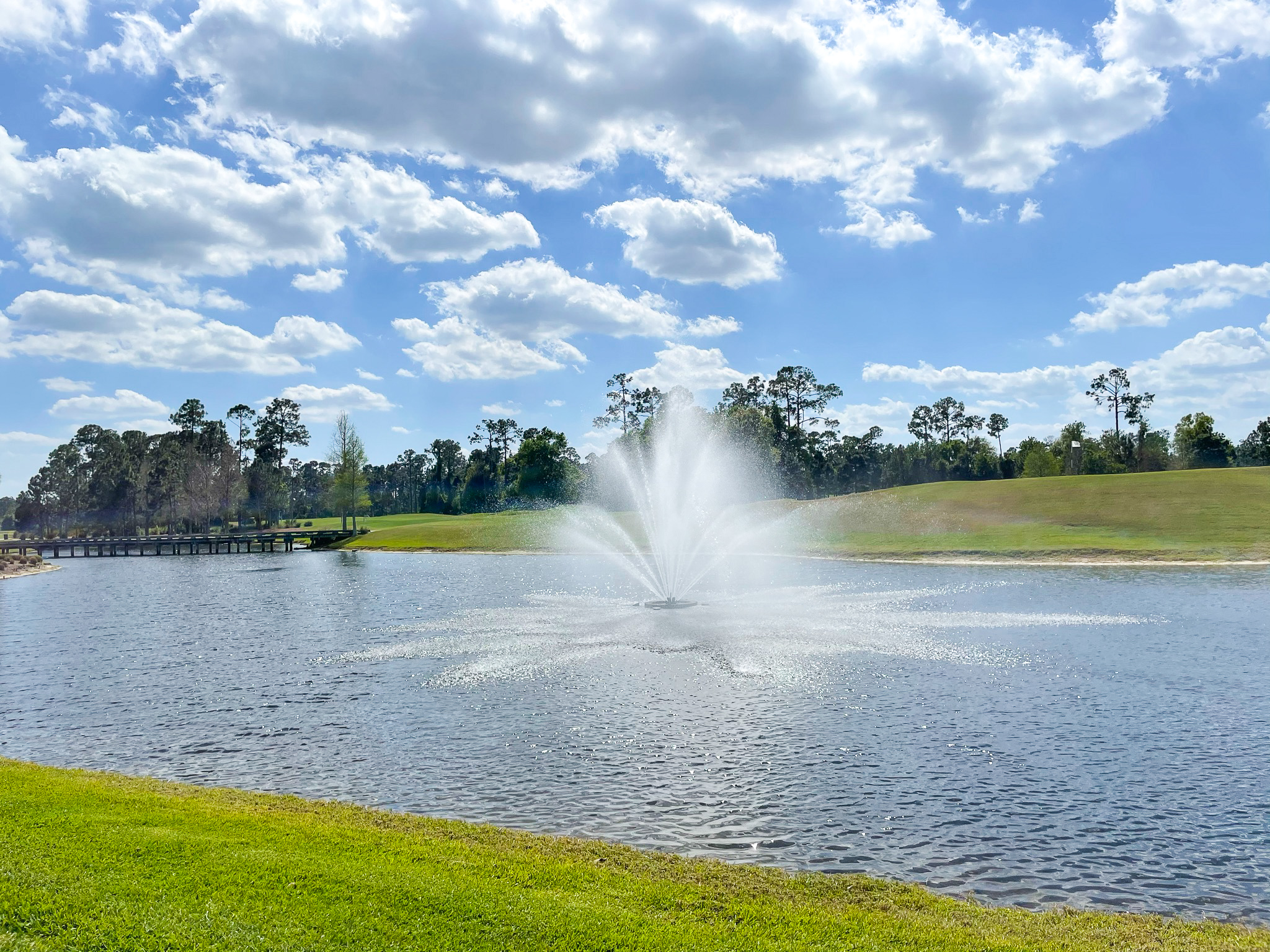 Waldorf Astoria Orlando Lake fountain
