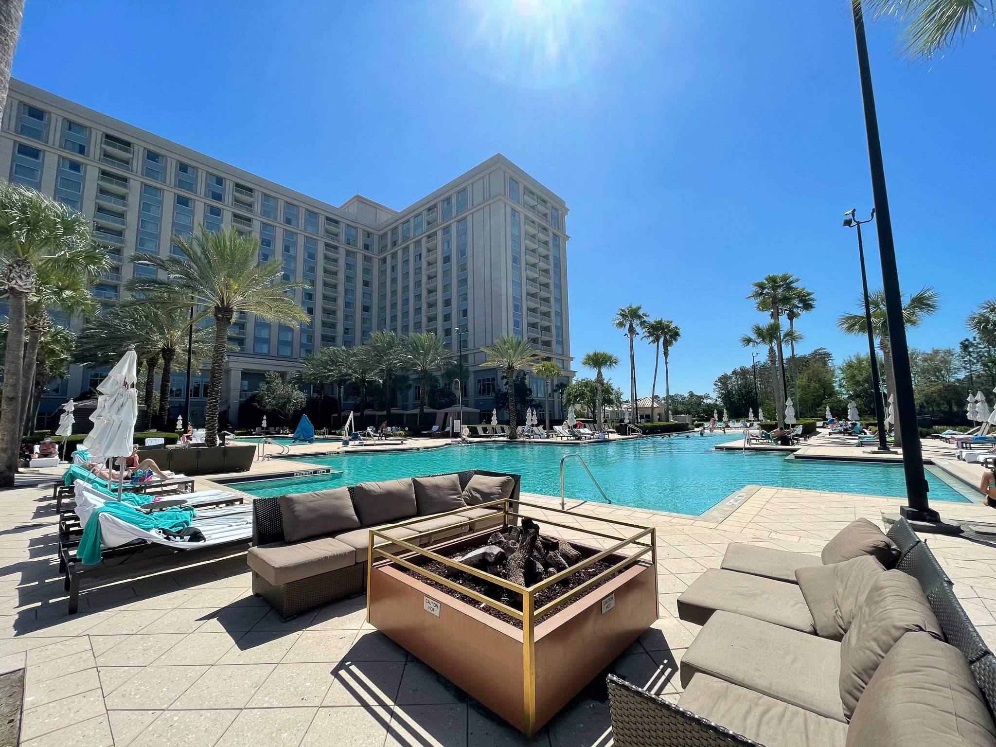 Waldorf Astoria Orlando Pool Fire Pit area