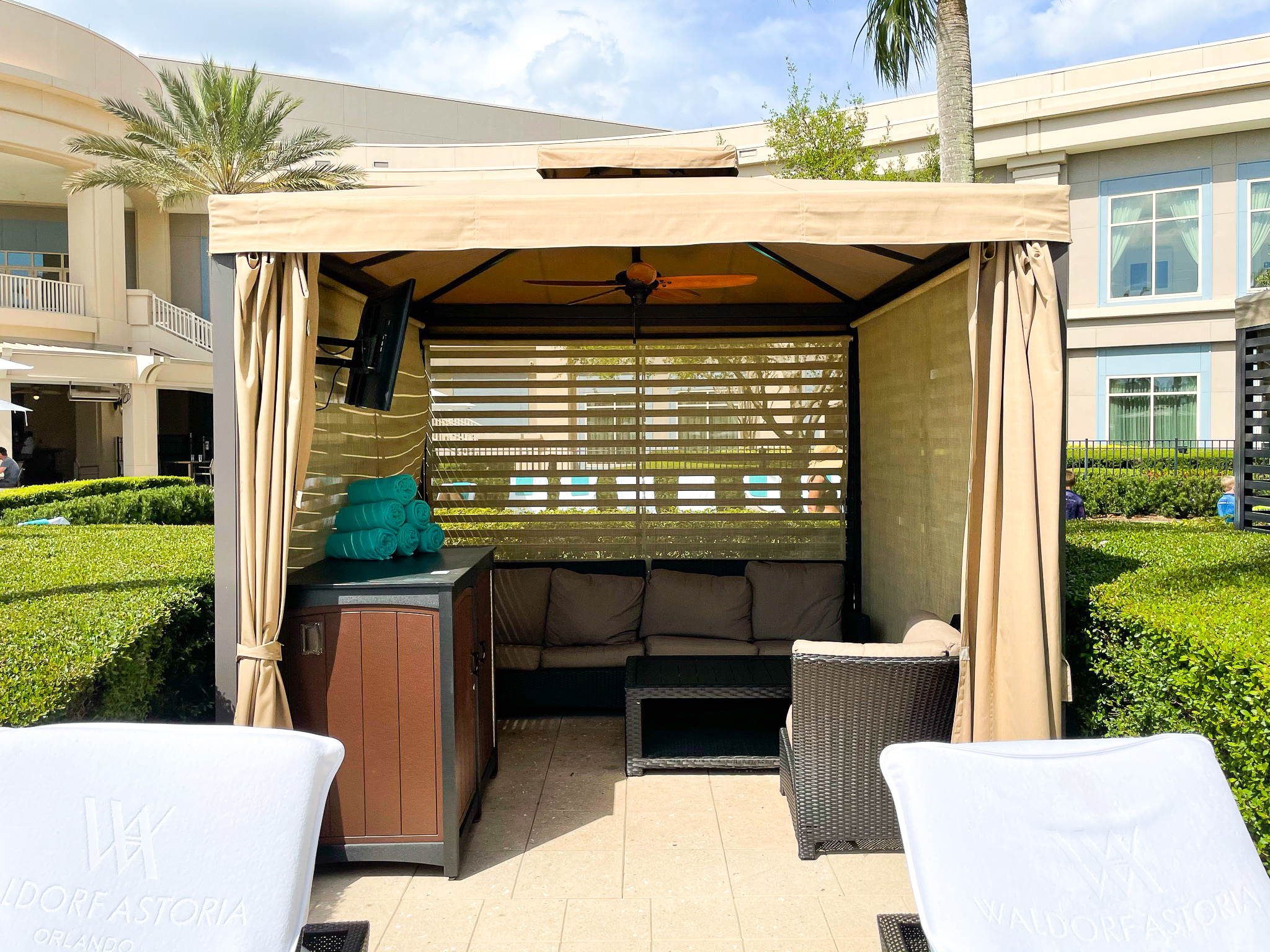 Waldorf Astoria Orlando Private cabana