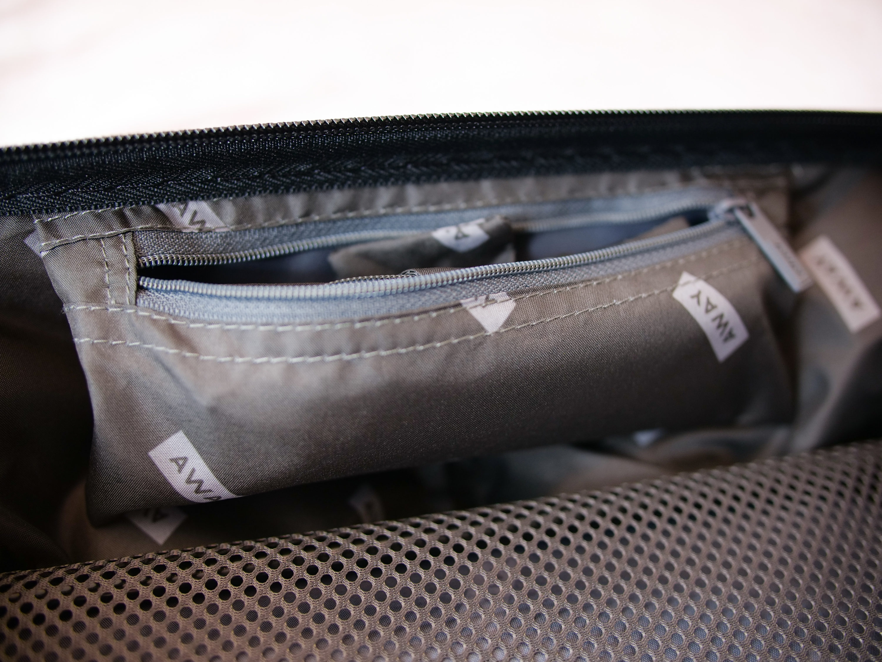 Away luggage pocket
