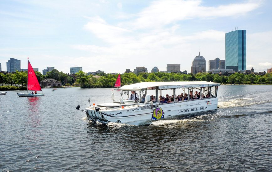 Boston Duck Tours in the Charles River