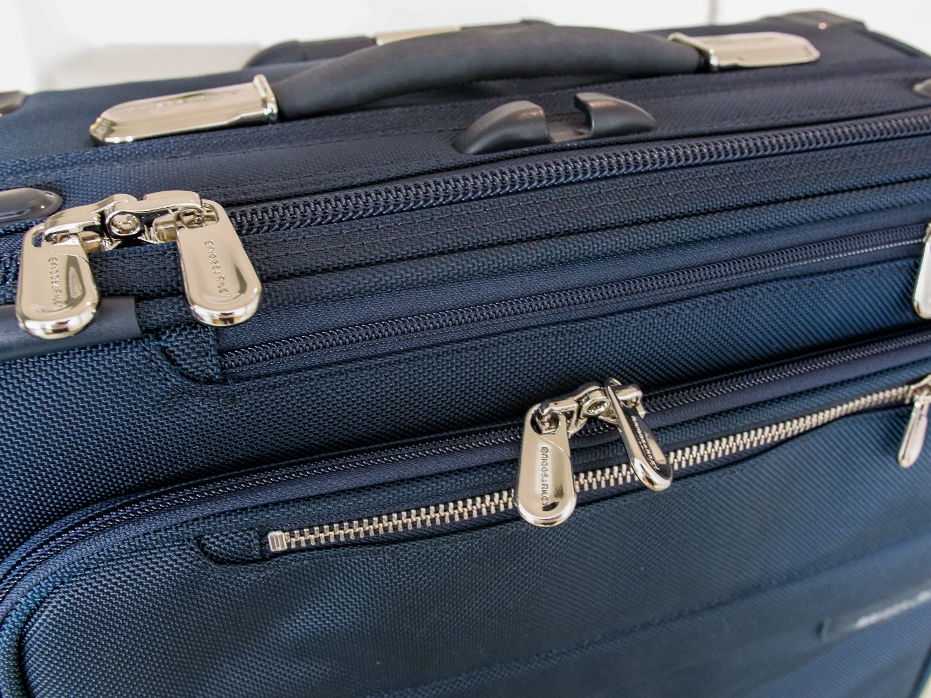 Briggs and Riley zippers and handles