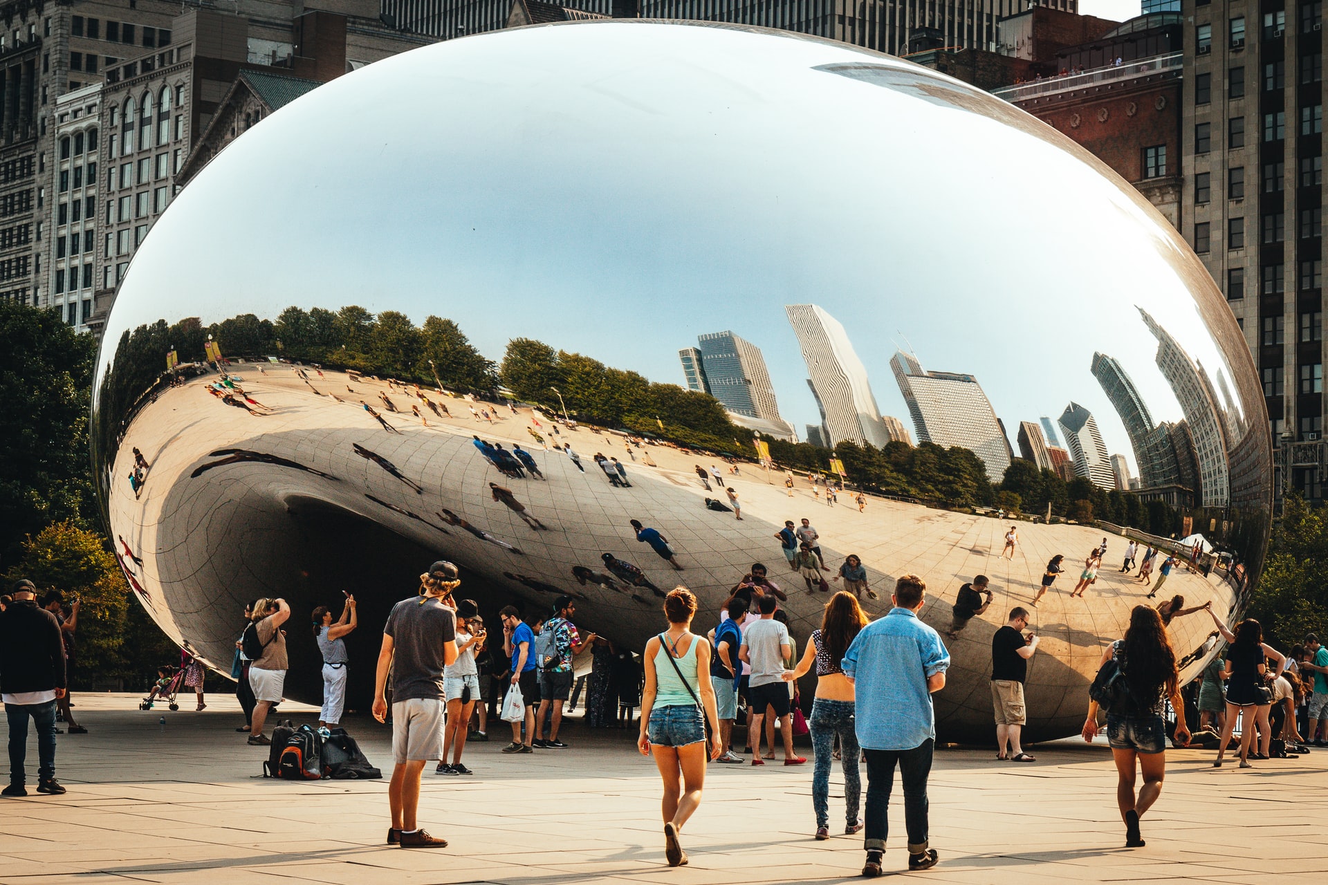 Cloud Gate The Bean at Millenium Park Chicago