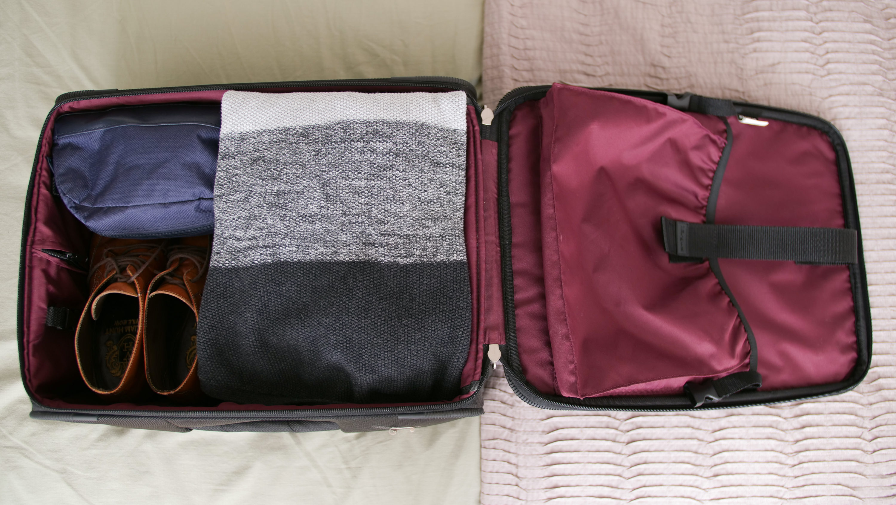 Packing suitcase