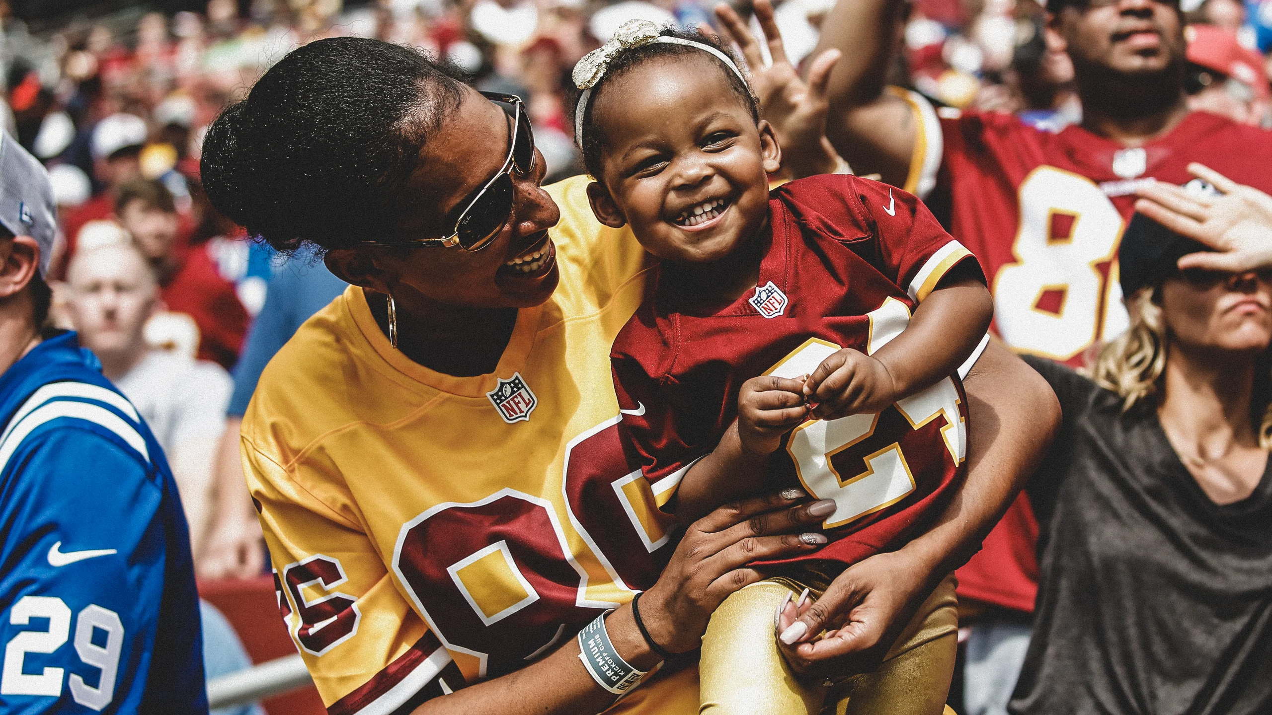 Family at NFL FedExField Washington Football Team
