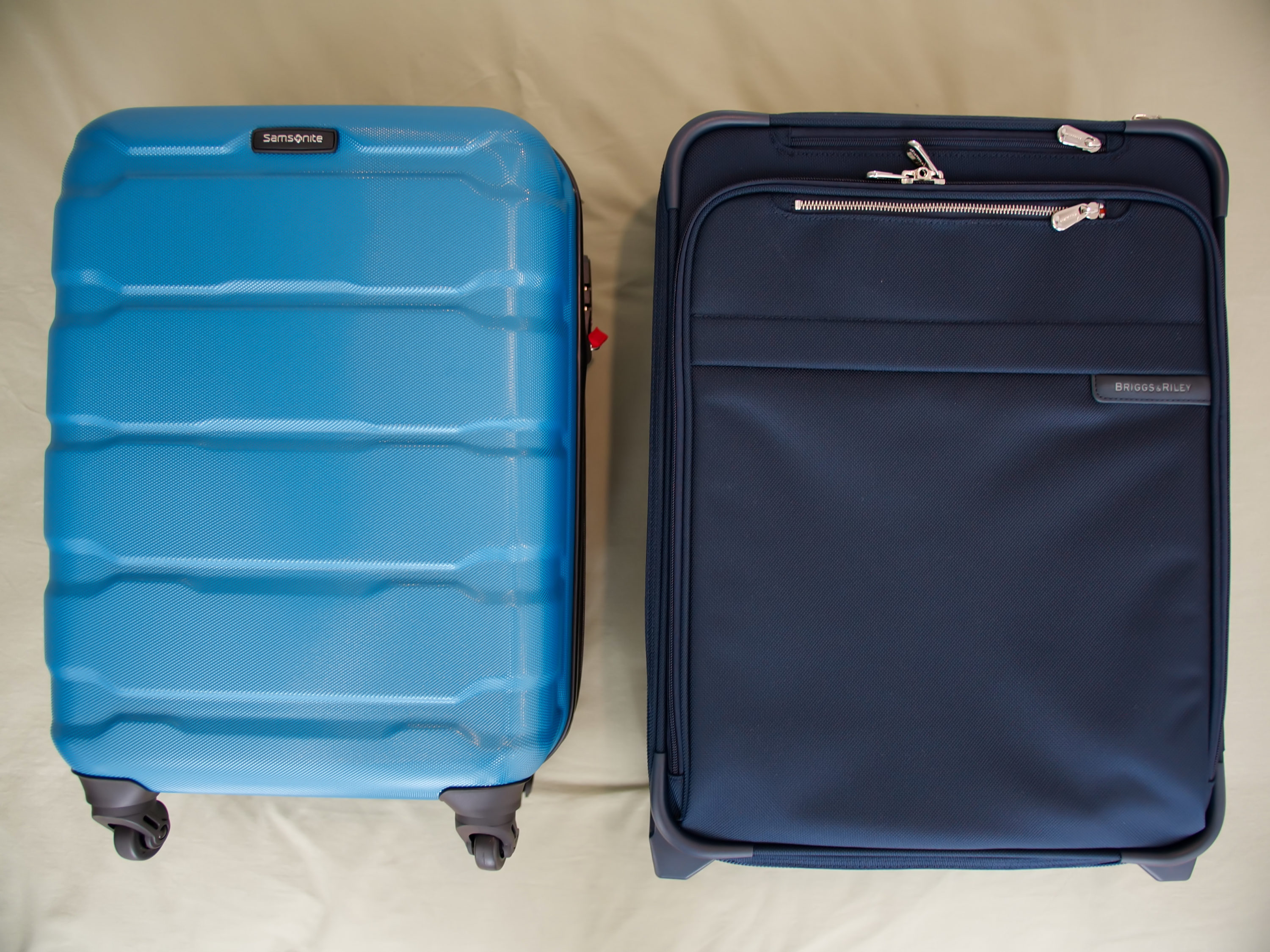 Hard and softside luggage