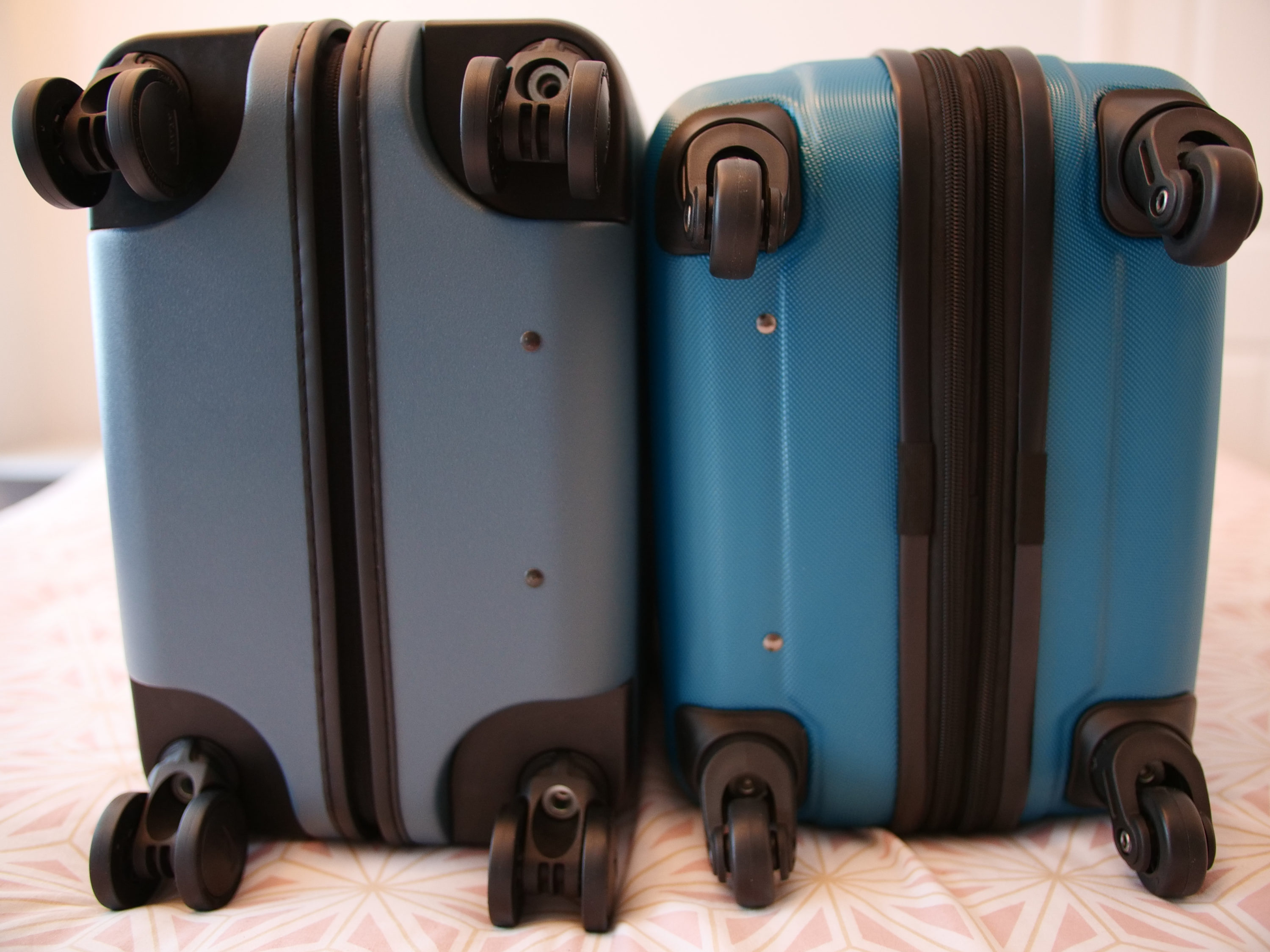 Hardsize luggage wheels