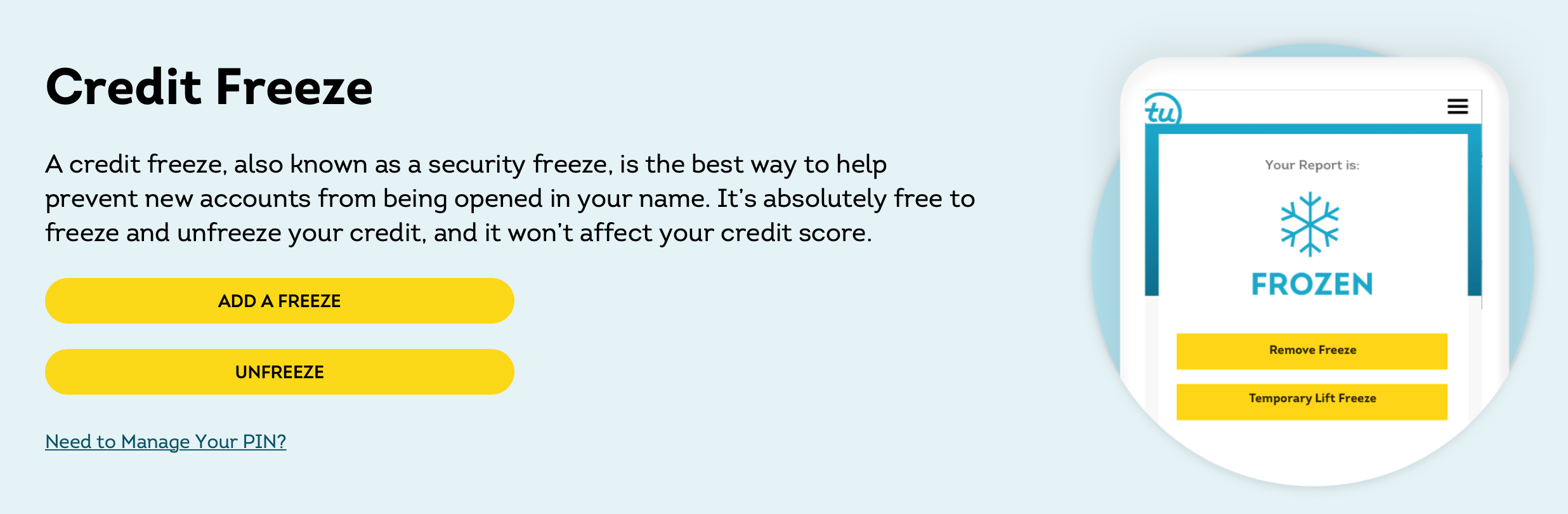 Transunion Credit Freeze