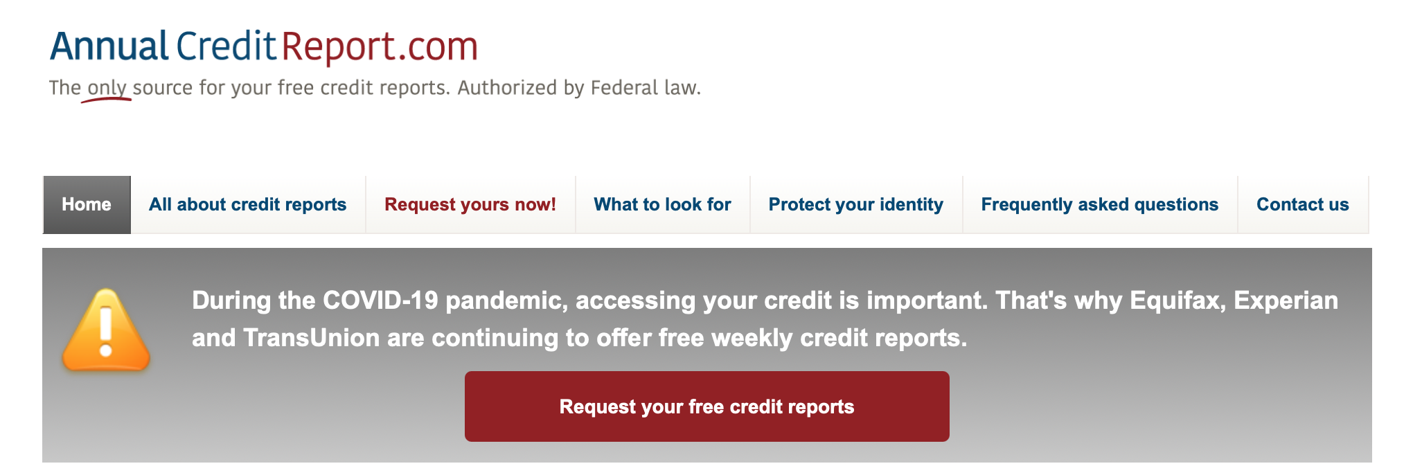 Weekly Credit Report COVID 19