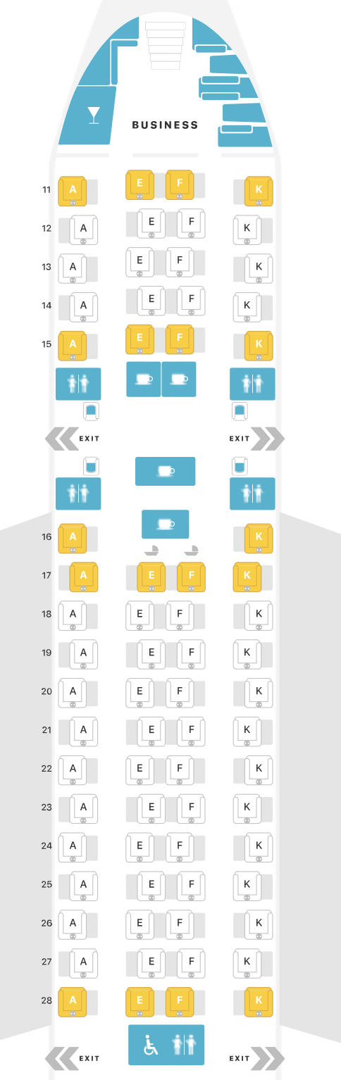 QF A380 J Layout