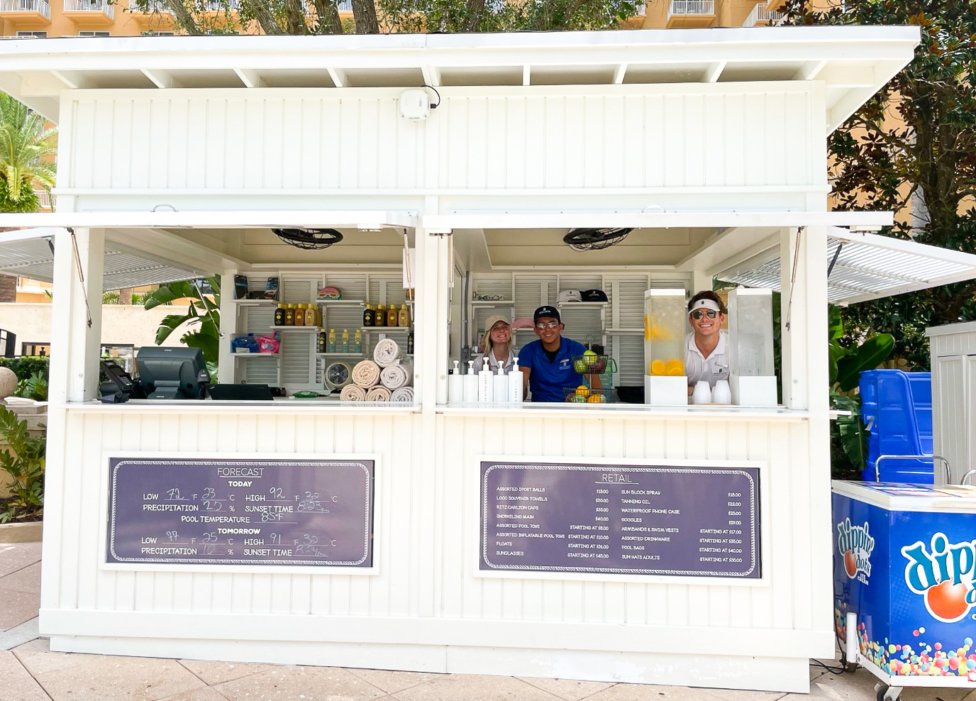 Ritz Carlton Orlando Grande Lakes Pool Shack and Staff