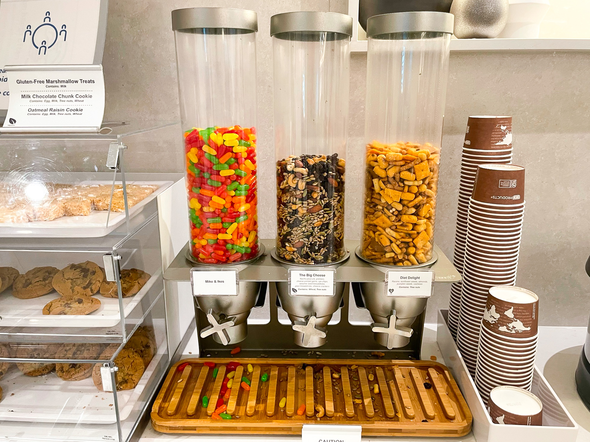 Admirals Club Miami International Airport Candy and Snacks