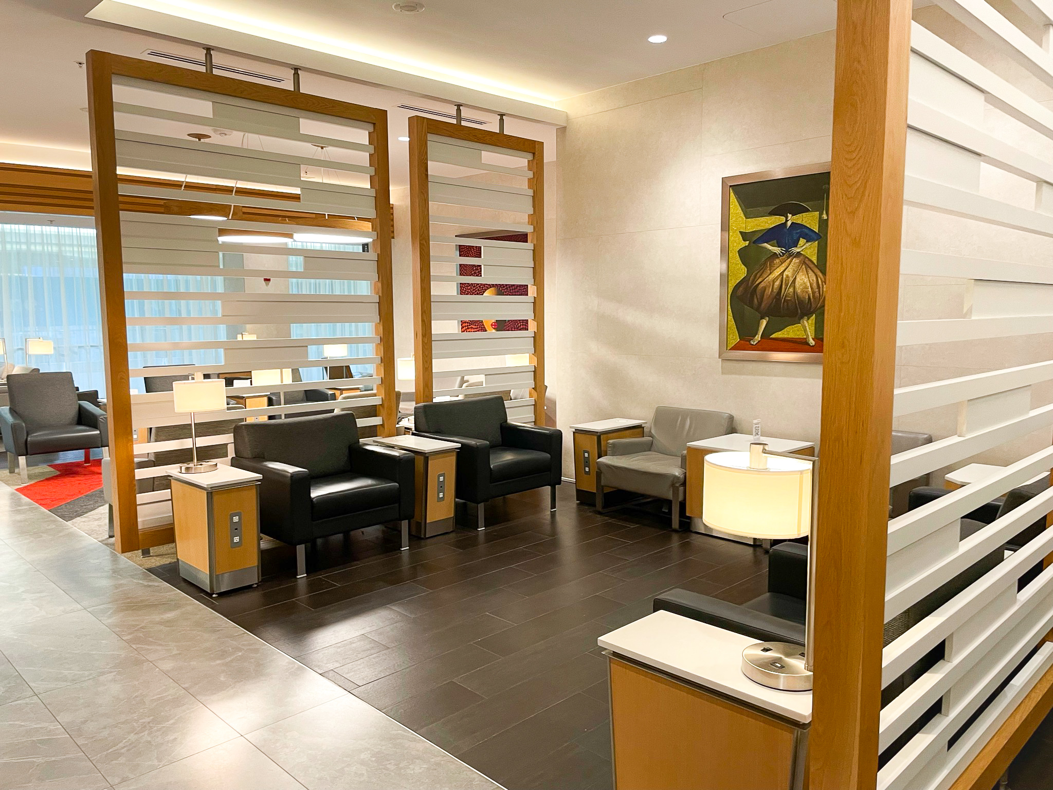 Admirals Club Miami International Airport Flagship Lounge Chairs