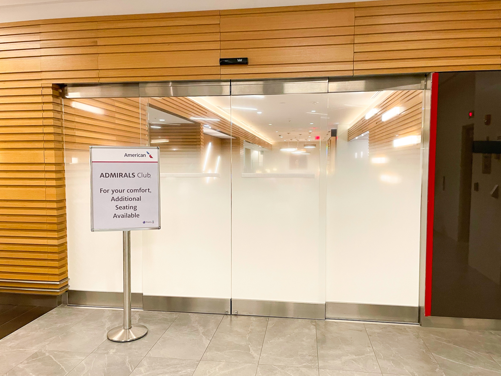 Admirals Club Miami International Airport Flagship Lounge Entrance