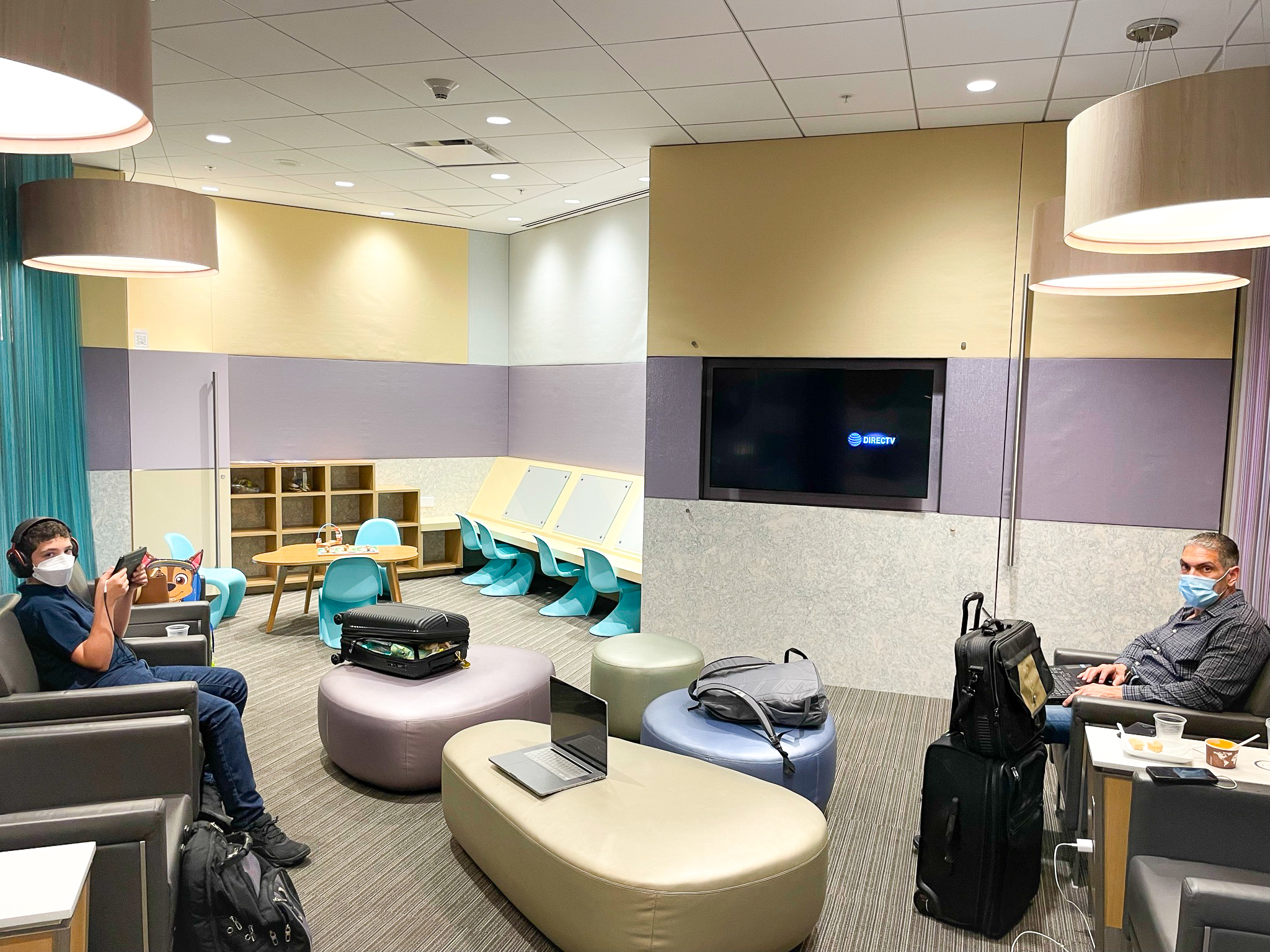 Admirals Club Miami International Airport Kids Room Seats