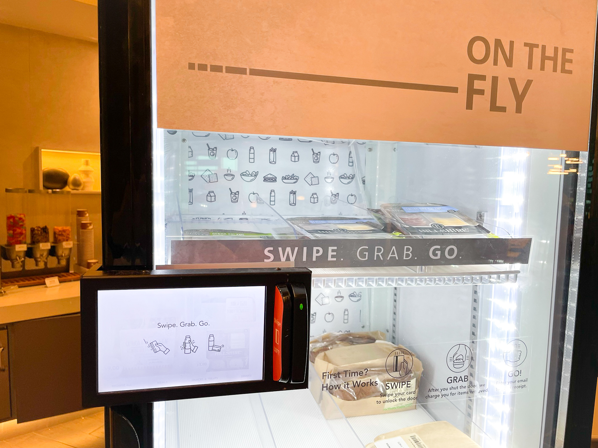 Admirals Club Miami International Airport On The Fly Smart Fridge