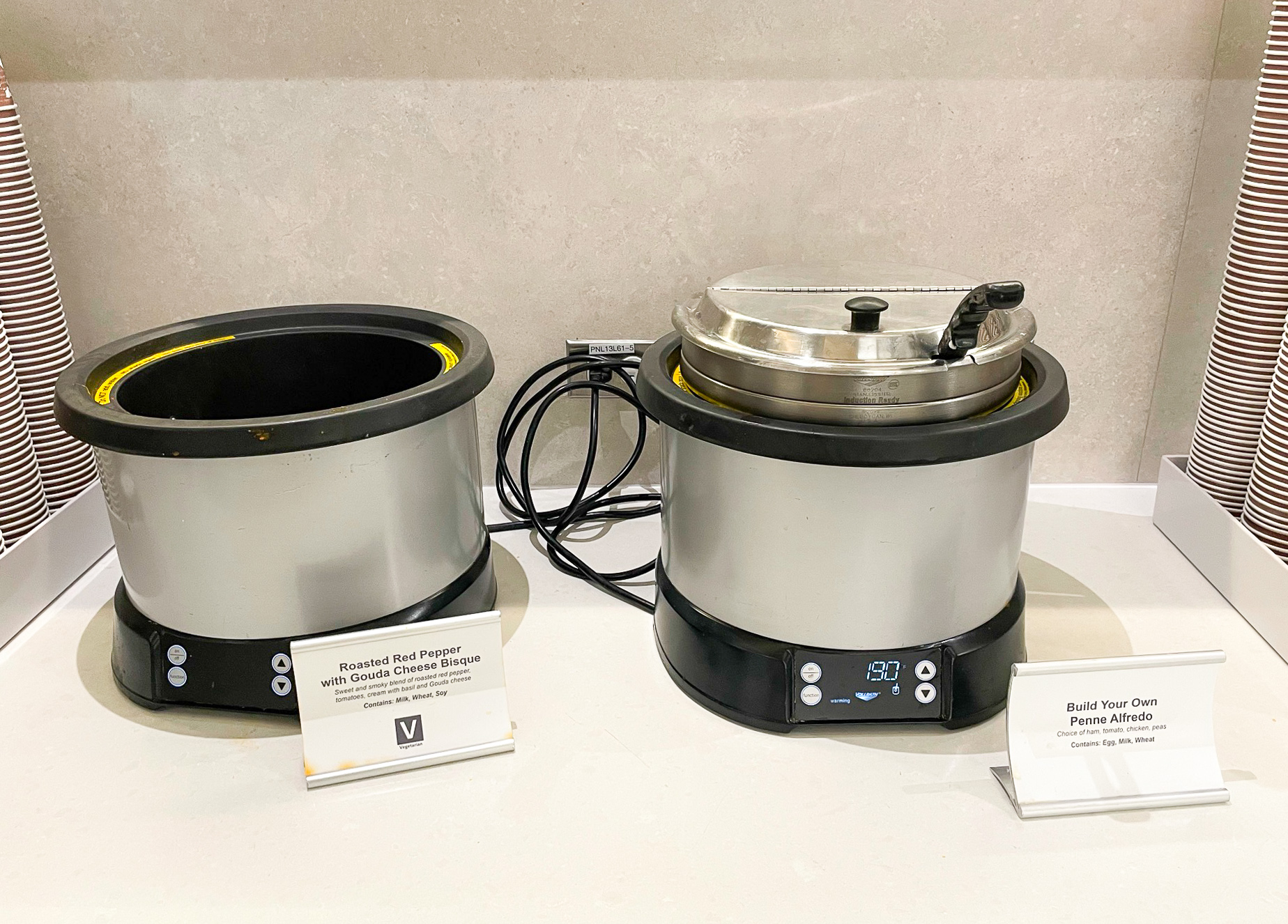 Admirals Club Miami International Airport Soup