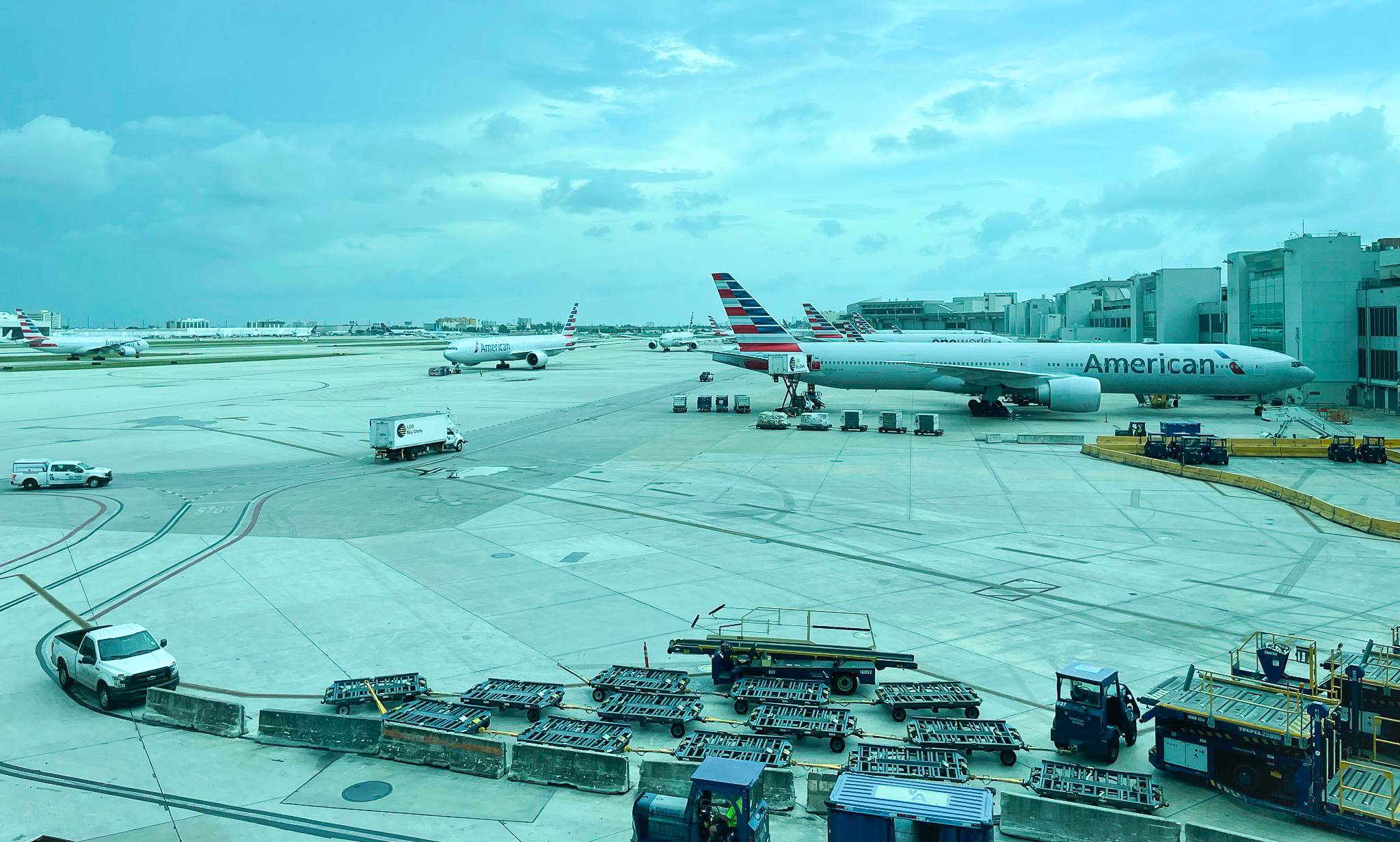 Admirals Club Miami International Airport Tarmac View