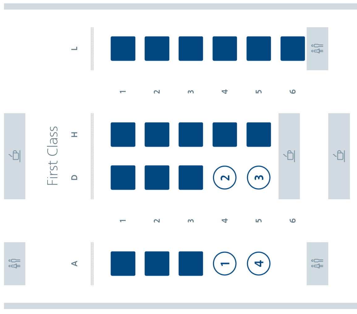 American Airlines First Flagship Business Class Miami to Boston seat selection