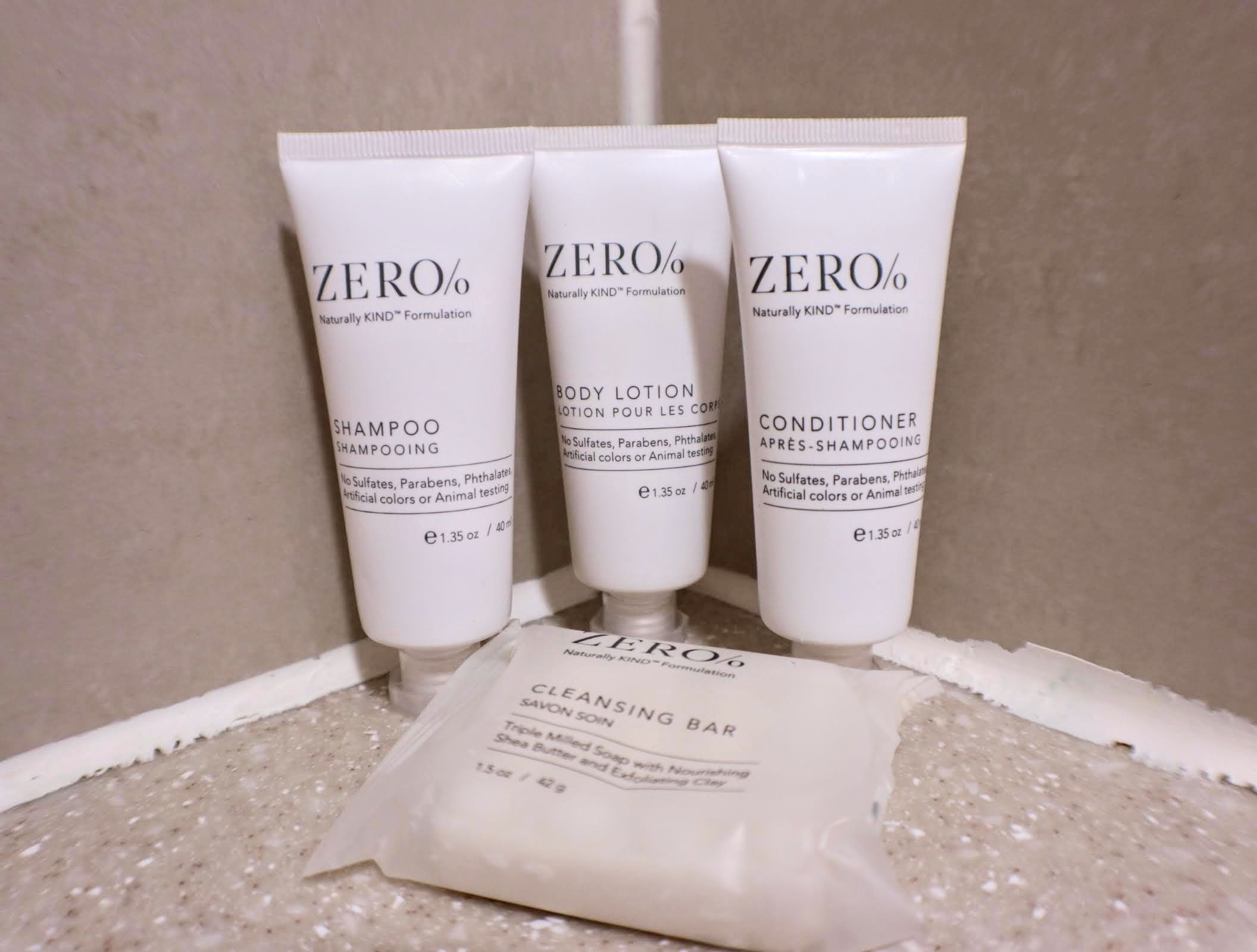 Andaz Savannah bathroom products close up