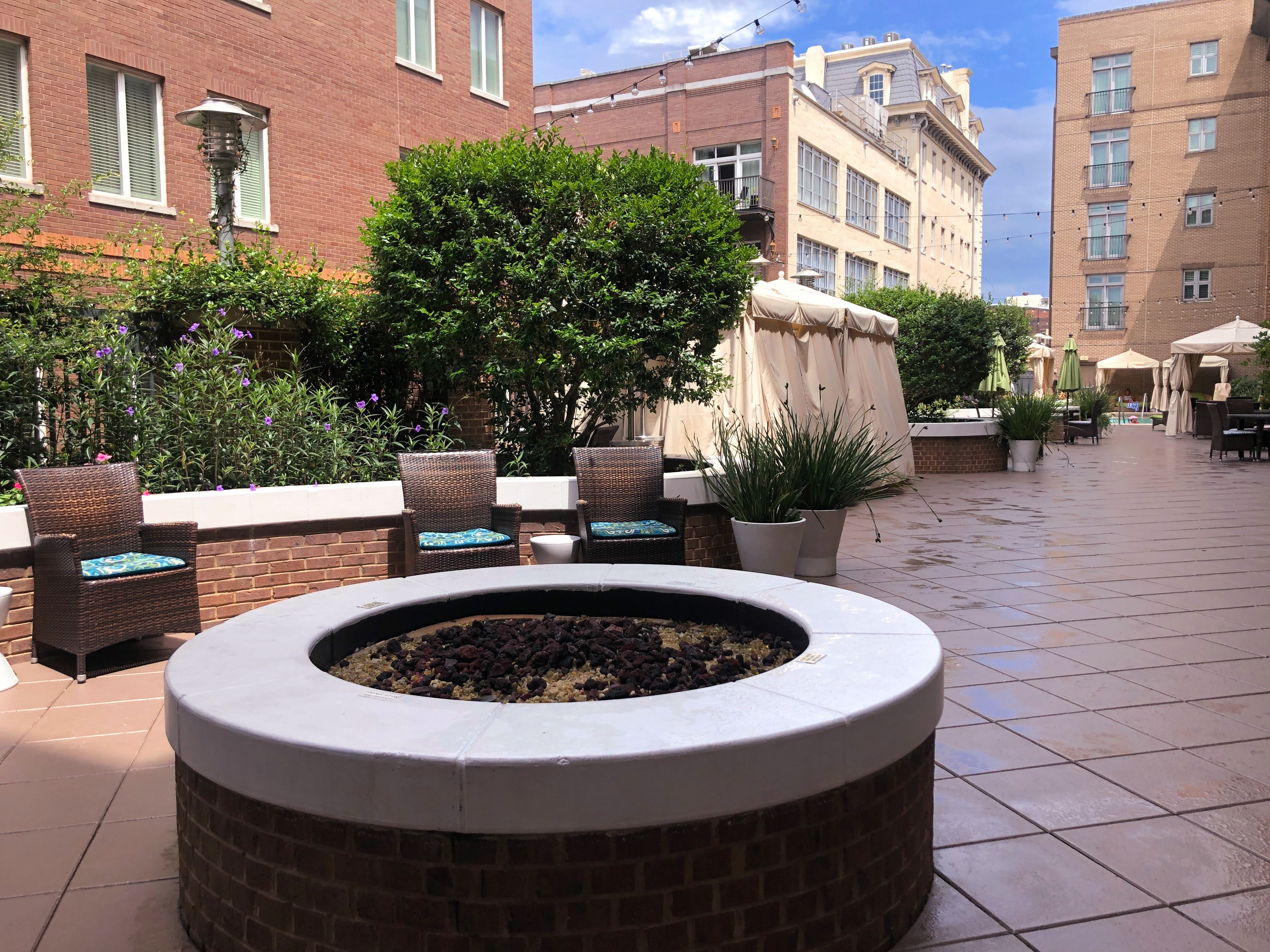 Fire pit at Andaz Savannah
