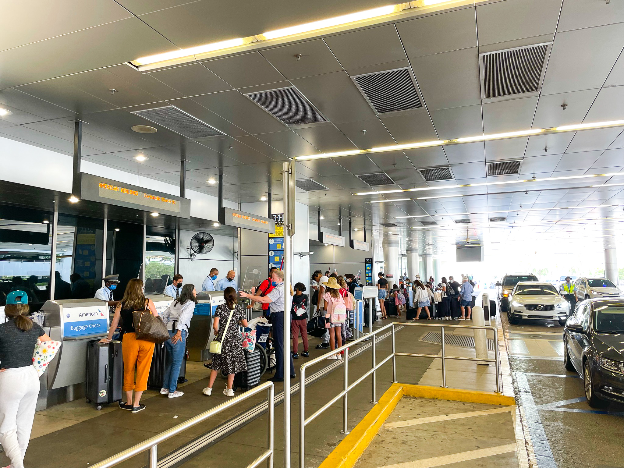 Miami International Airport curb Miami International Airport curb