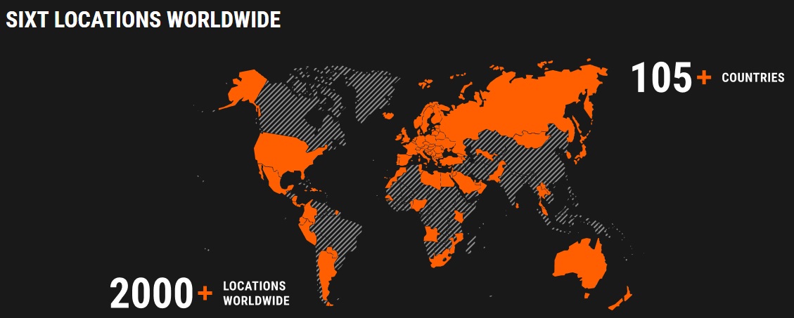 Sixt Car Rental Map Sixt Car Rental Map