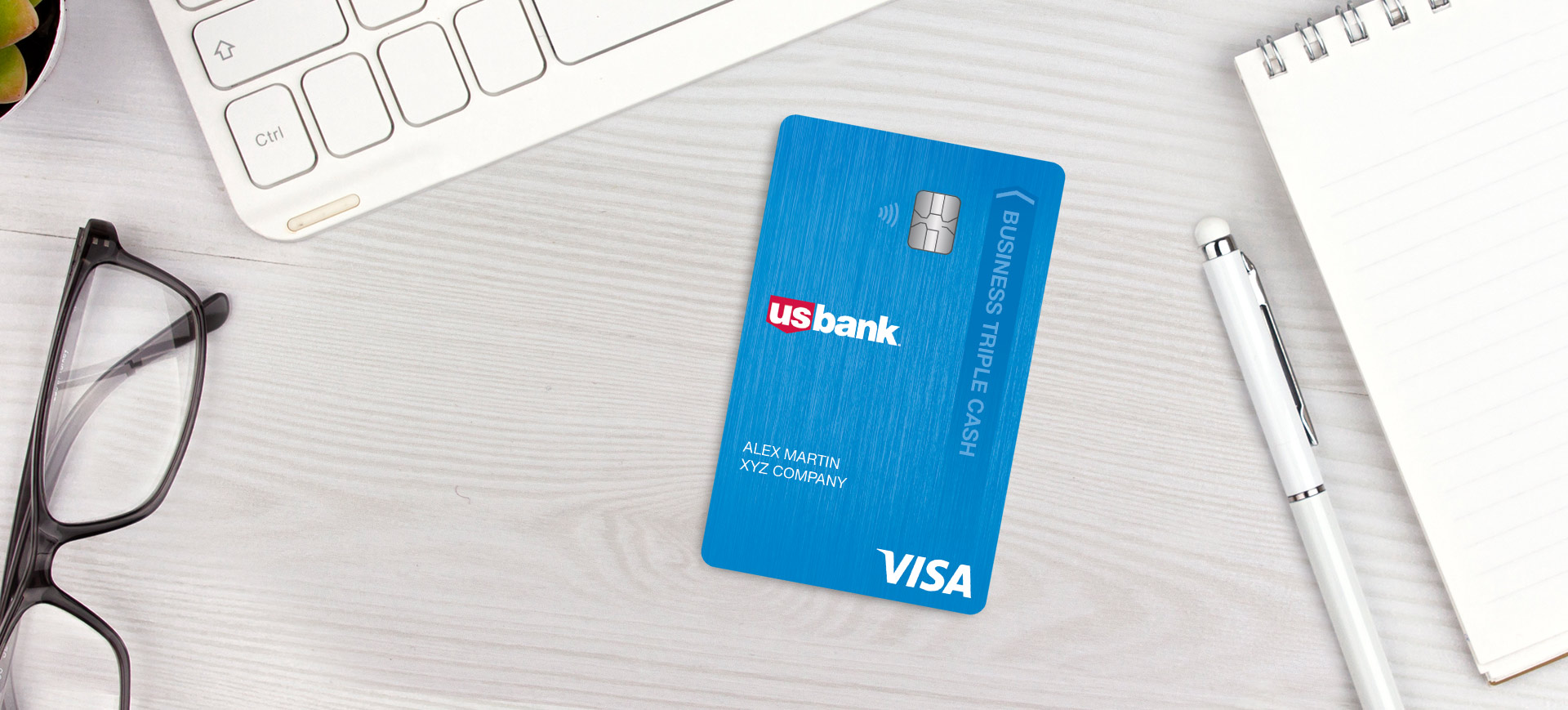 US Bank Triple Cash Rewards Business card with office supplies US Bank Triple Cash Rewards Business card with office supplies
