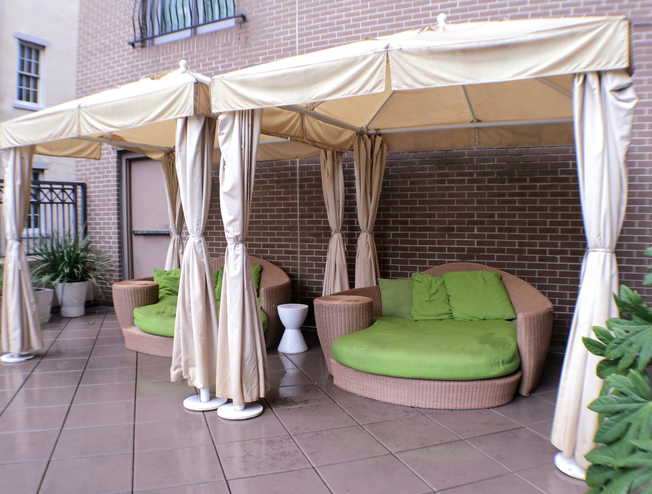 Andaz Savannah pool cabana close up