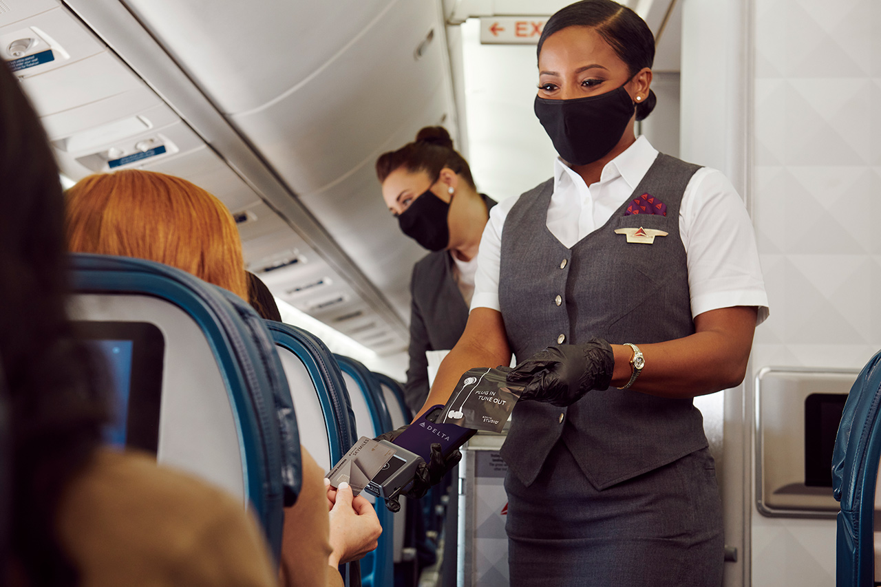 Delta Flight Attendant Mask