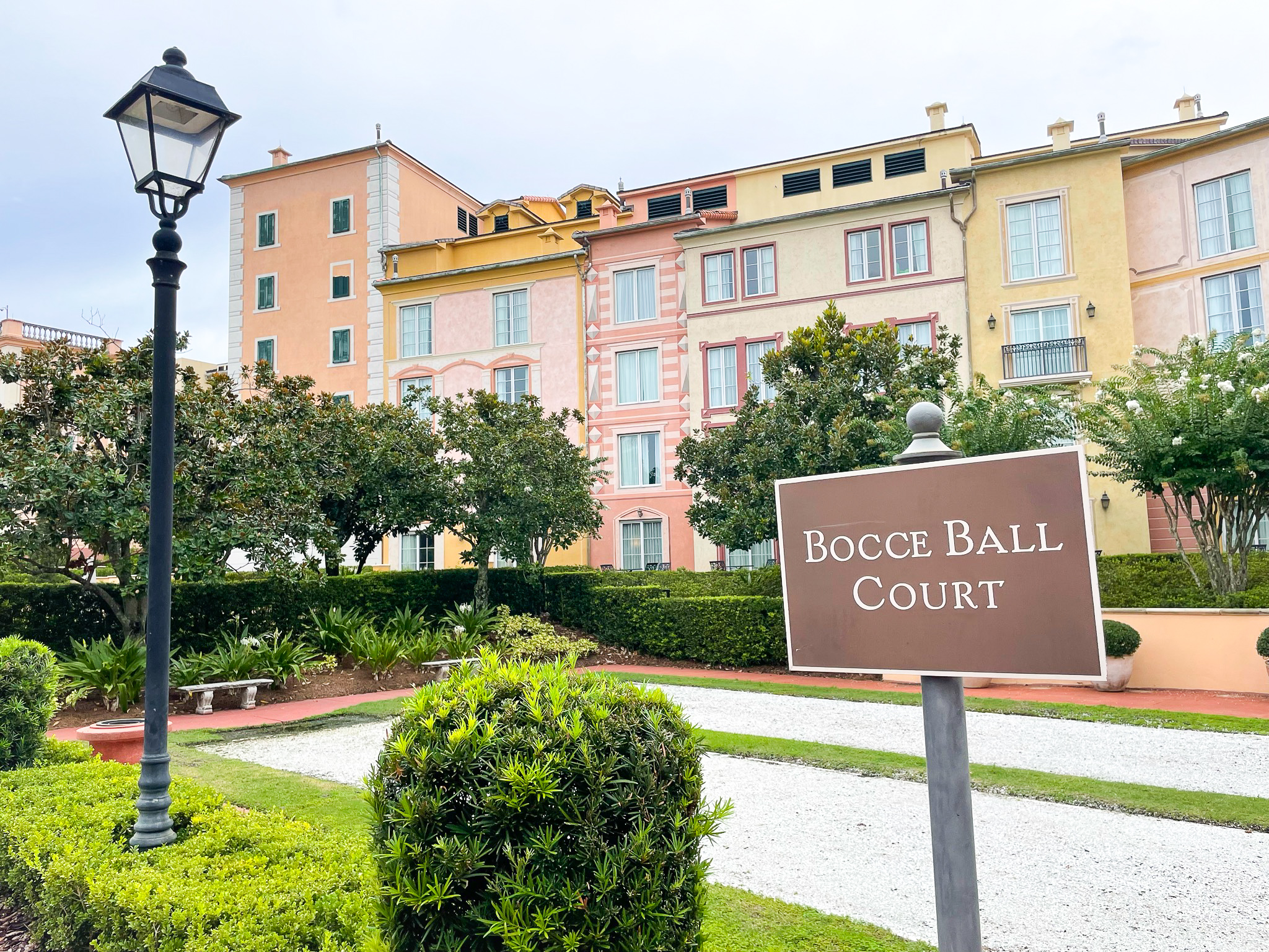 Loews Portofino Bay Orlando Bocce court