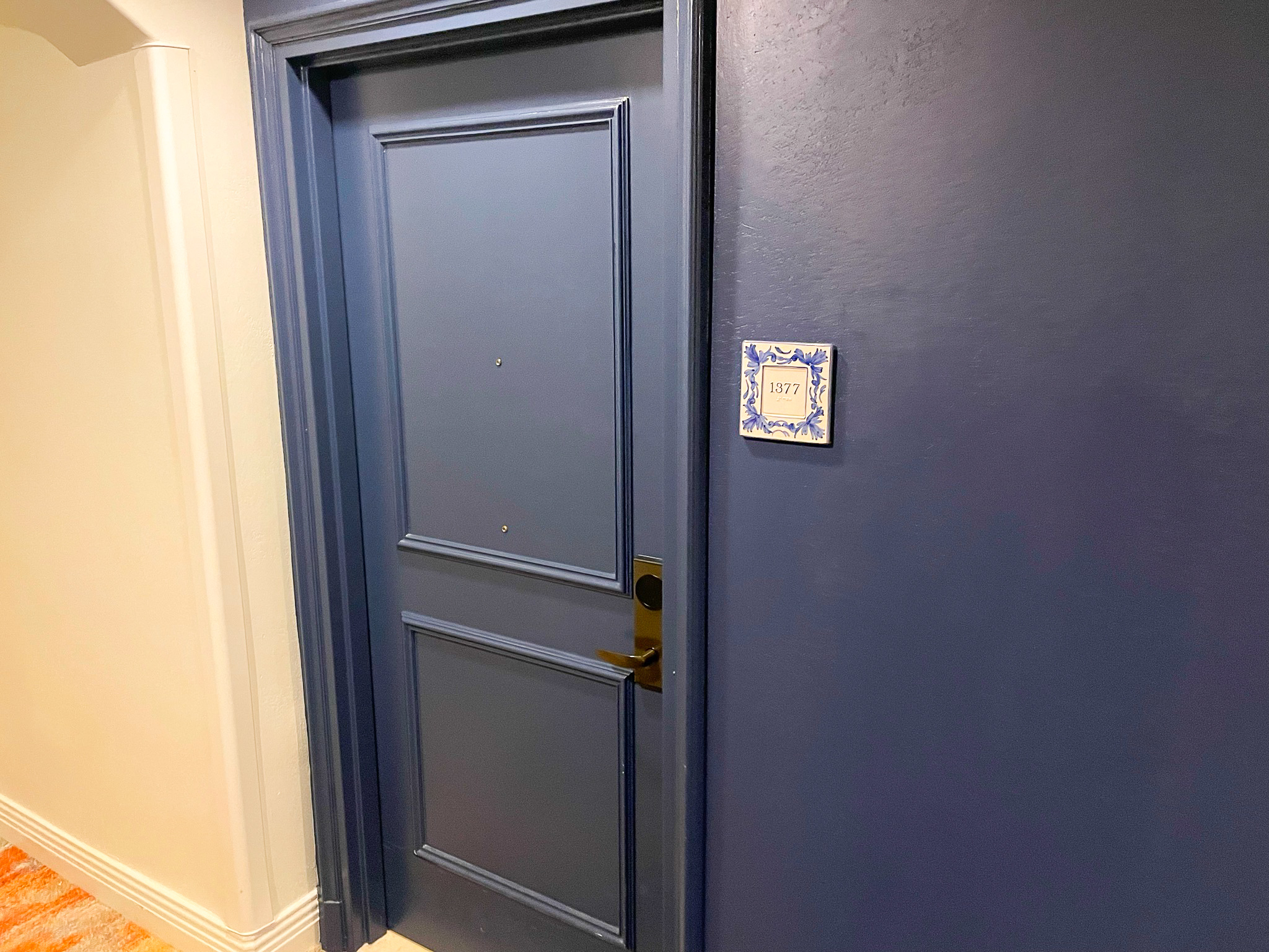 Loews Portofino Bay Orlando room door
